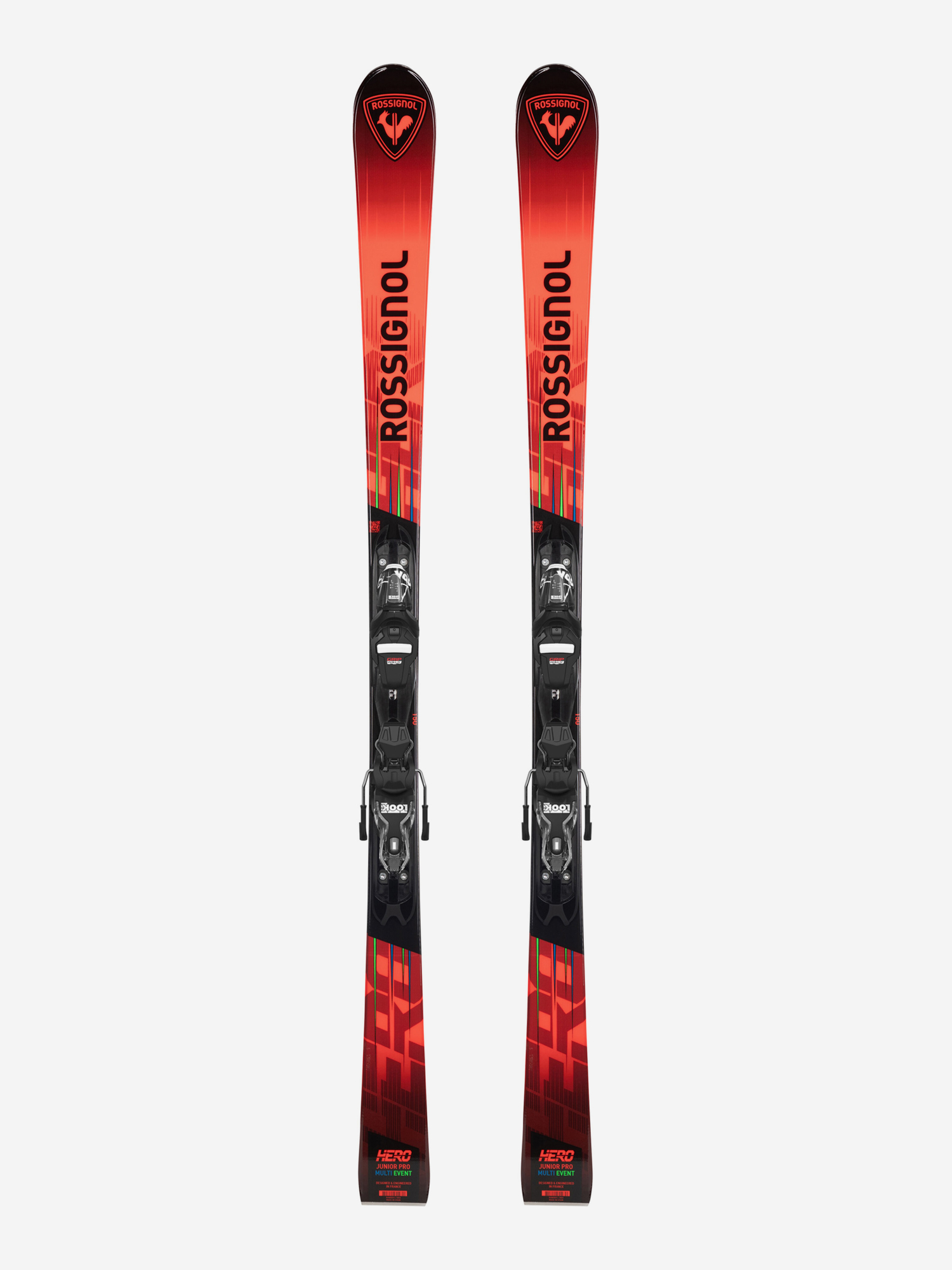 

Горные лыжи детские Rossignol Hero JR Multi Event + крепления XPJR7, Красный