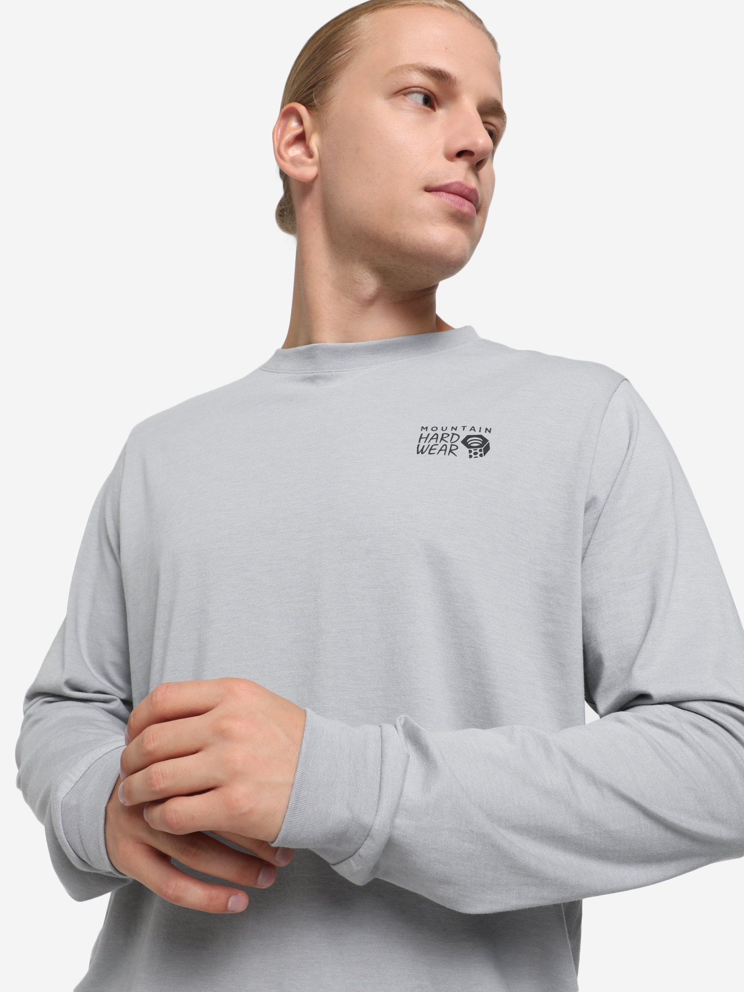 Лонгслив мужской Mountain Hardwear Back Logo Long Sleeve, Серый 1982871MHW-058, размер RUS 50-52 | EUR L