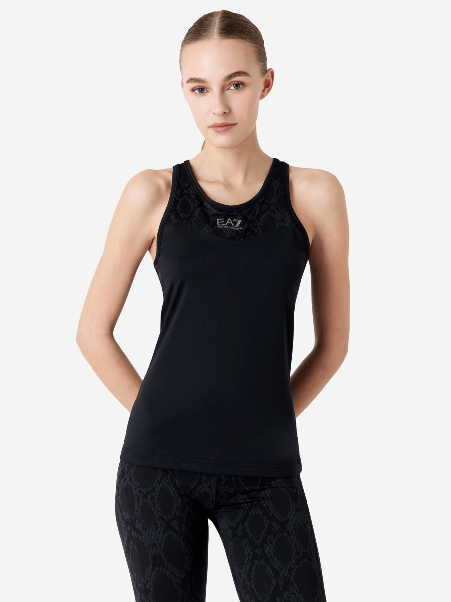 Майка женская EA7 sports T-shirt, Черный