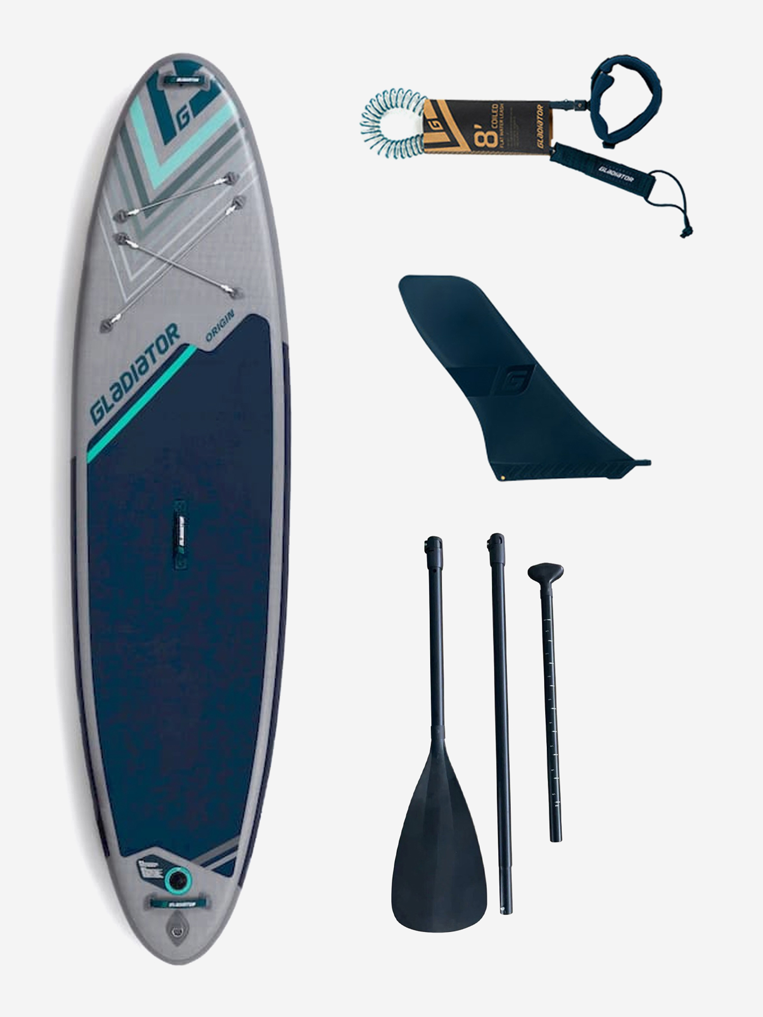 

Надувная SUP доска Gladiator ORIGIN RNT '6" SE RNT ALU, Серый