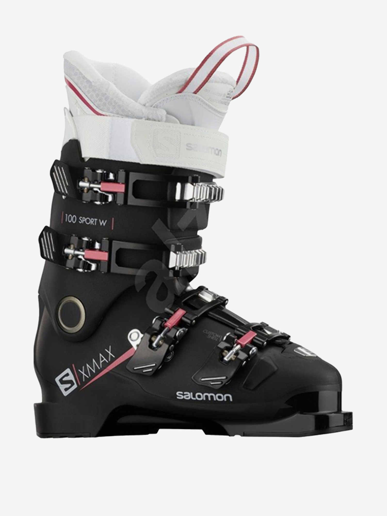

Горнолыжные ботинки Salomon X Max 100 W Sport Black/White/Pink 19/20, Черный