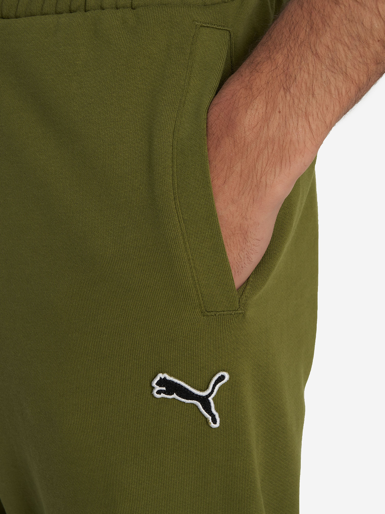фото Брюки мужские puma better essentials, зеленый