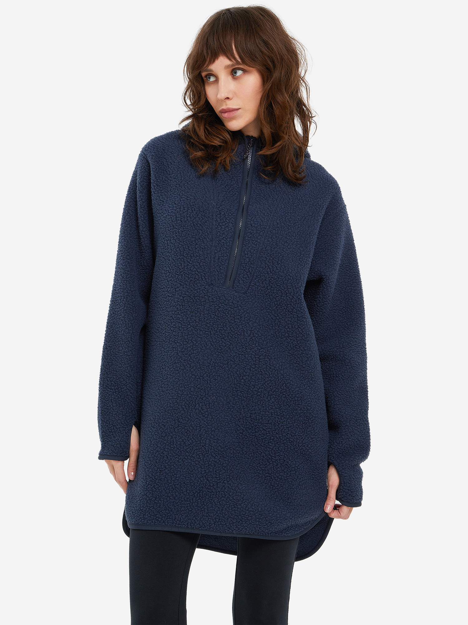 

Джемпер флисовый женский Peak Performance Long Pile Anorak, Синий