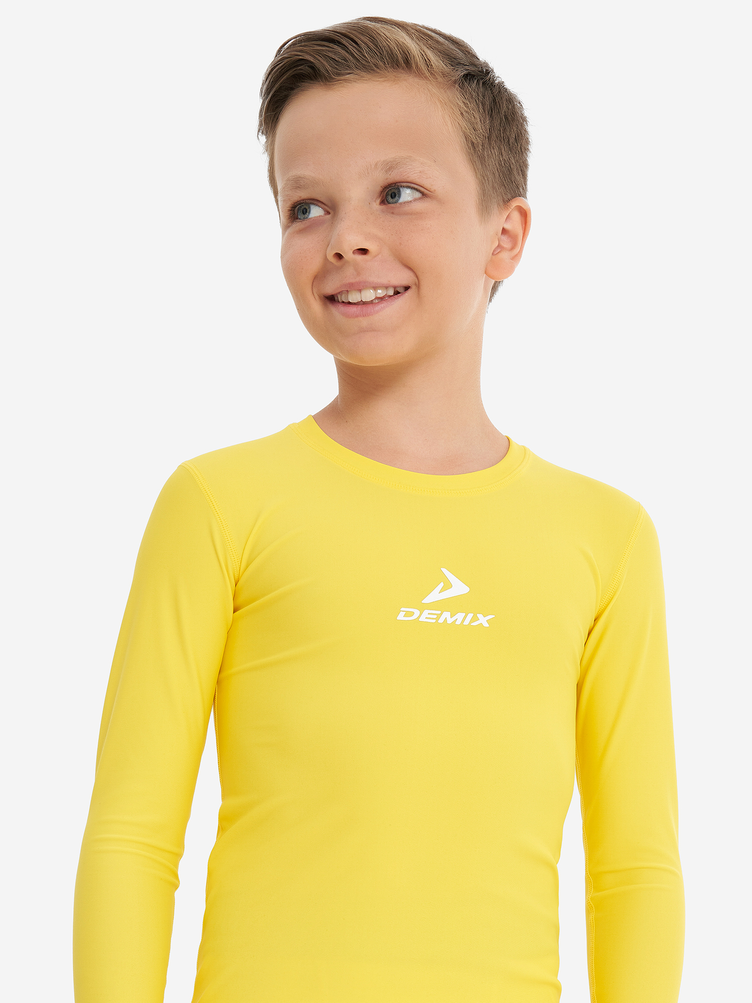 Изображение товара Лонгслив компрессионный для мальчиков Demix, Горчичный