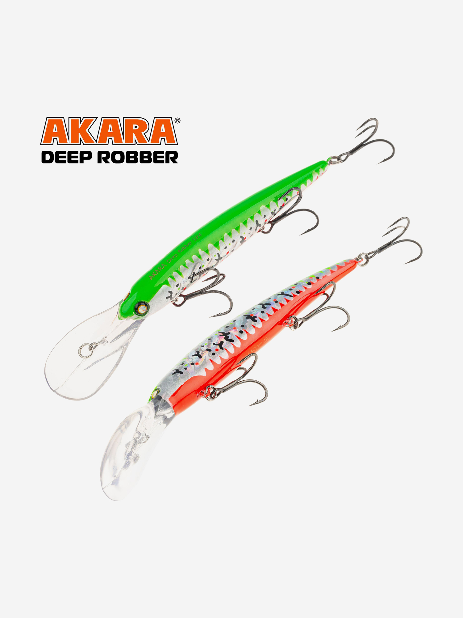 Изображение товара Воблер Akara Deep Robber 120F минноу плавающий для троллинга на щуку, судака, сома 19гр A295