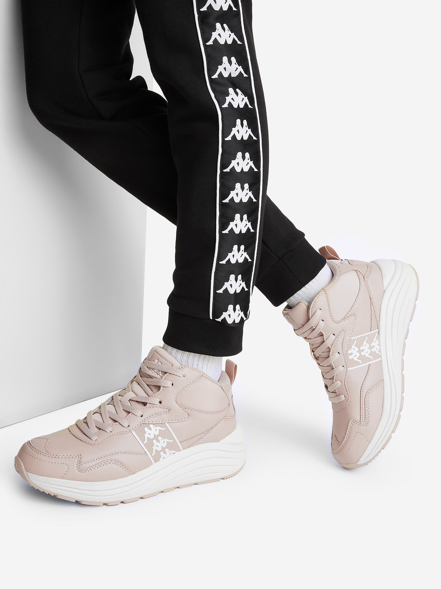 

Кроссовки утепленные женские Kappa Neoclassic Mid, Бежевый