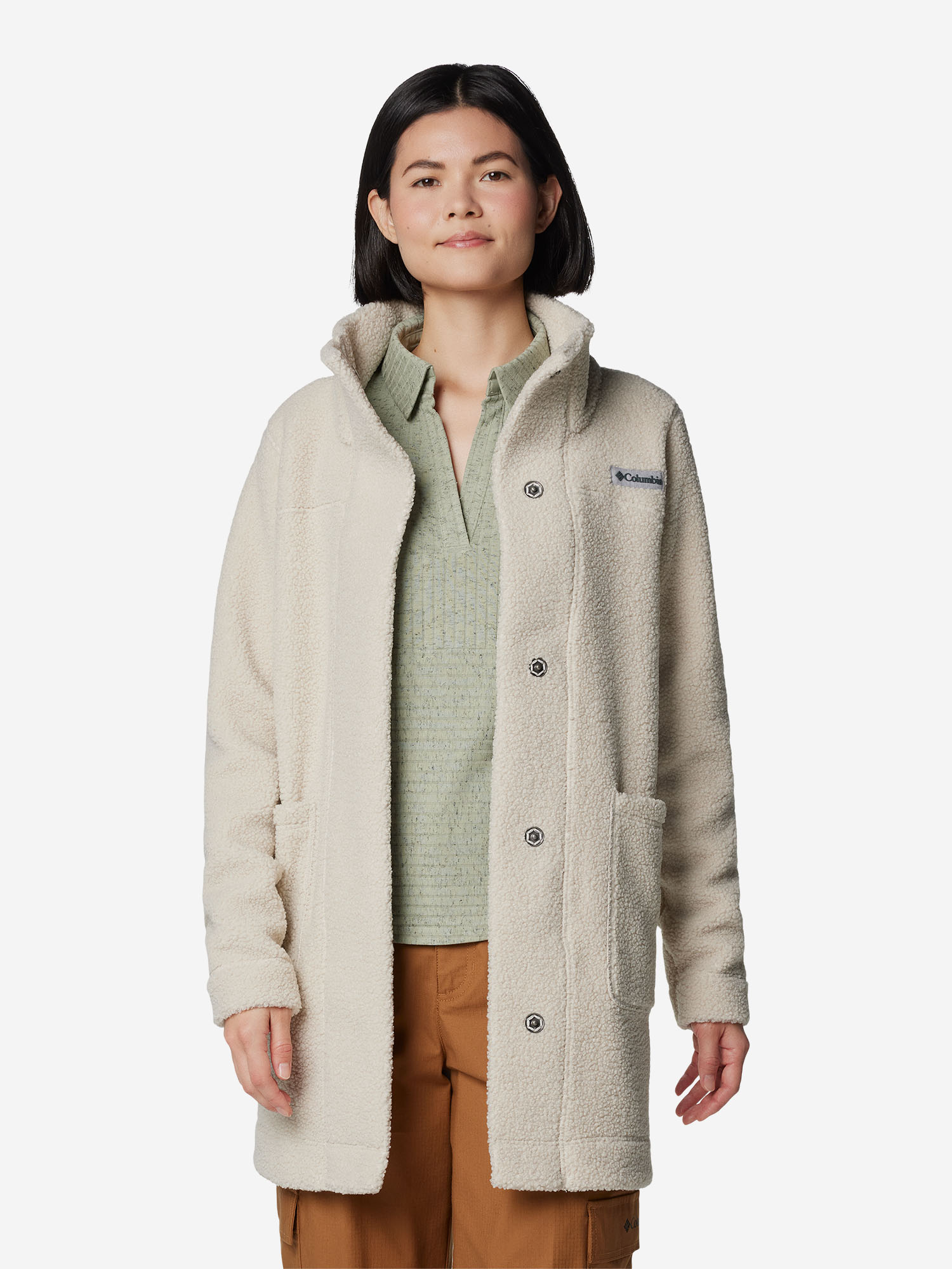 Джемпер флисовый женский Columbia Panorama Long Jacket, Бежевый 1862581CLB-278, размер 44 - фото 3