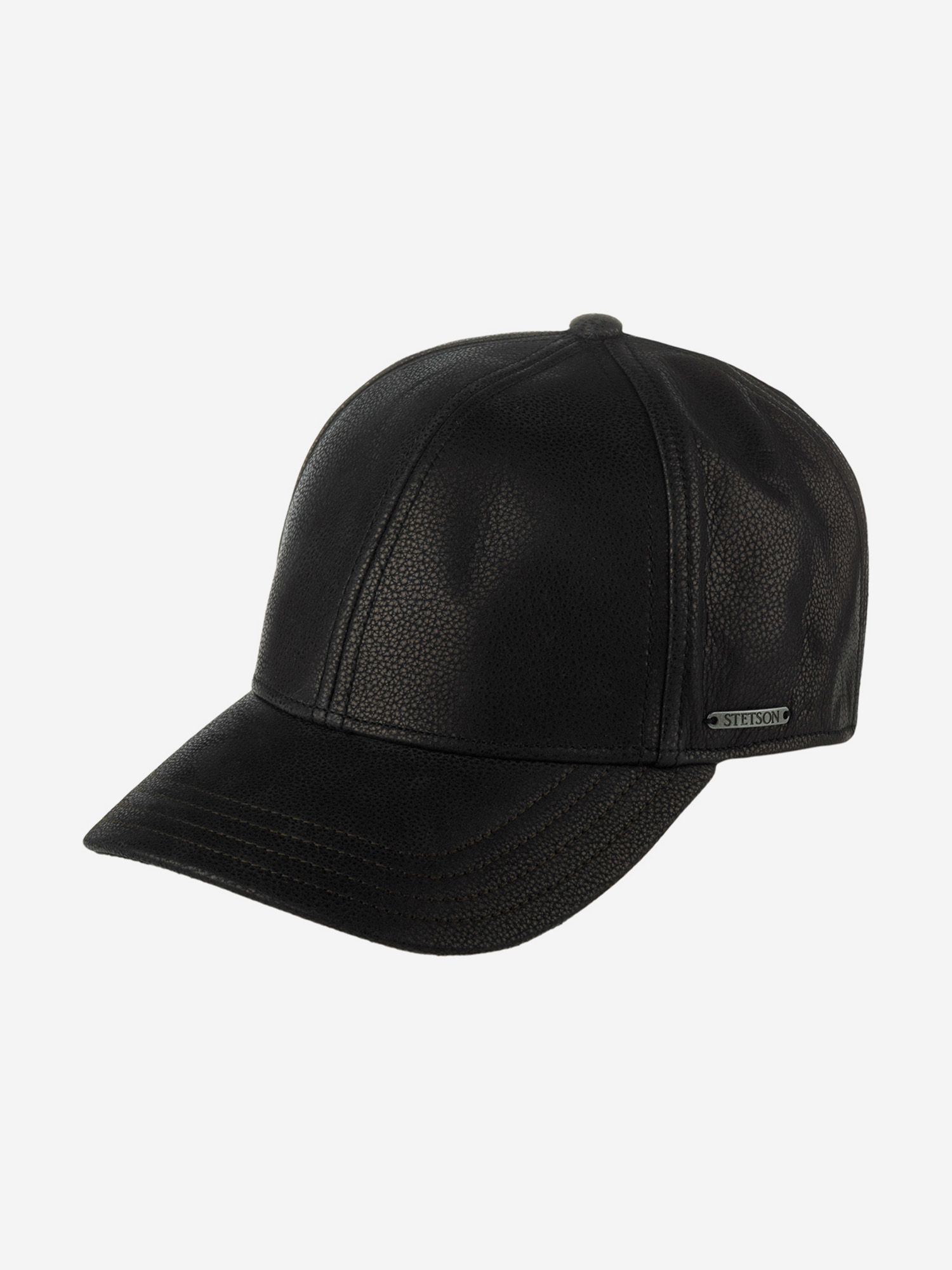 

Бейсболка STETSON 7727302 BASEBALL CAP CHEVRETTE COWHIDE EF (черный), Черный