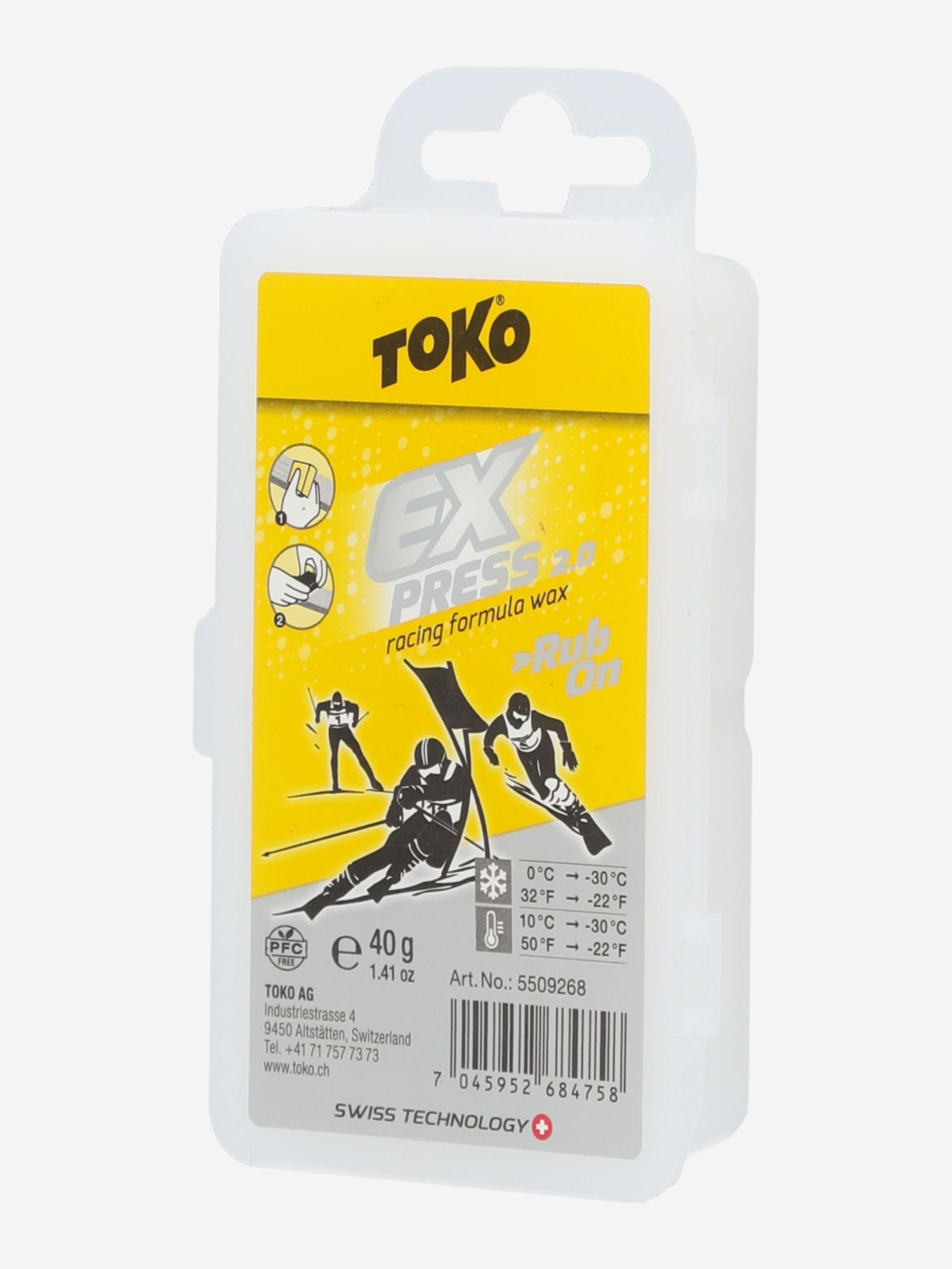  Мазь скольжения Toko Express Racing Rub On, Желтый