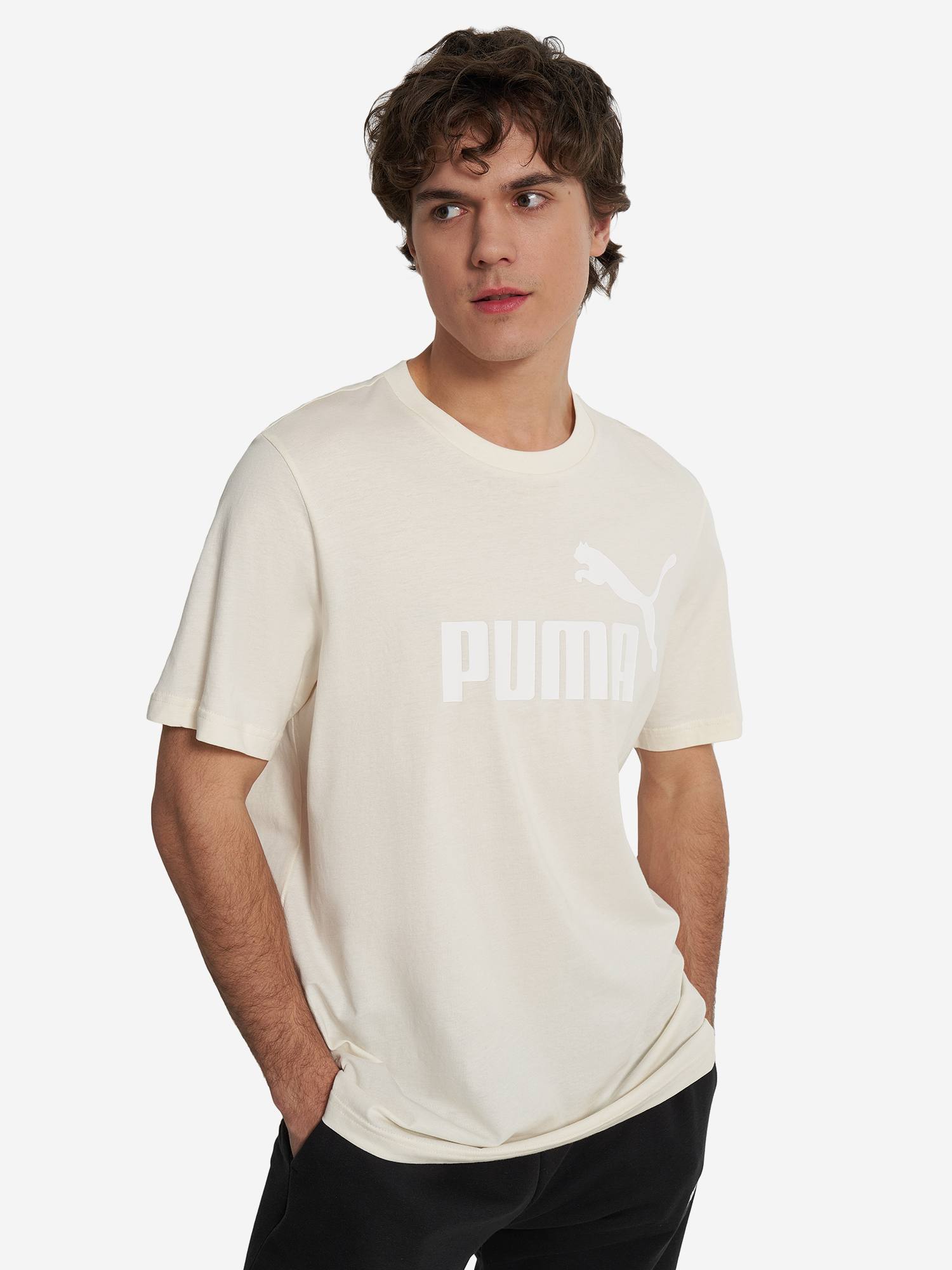 

Футболка мужская PUMA Essentials No. 1 Logo, Бежевый