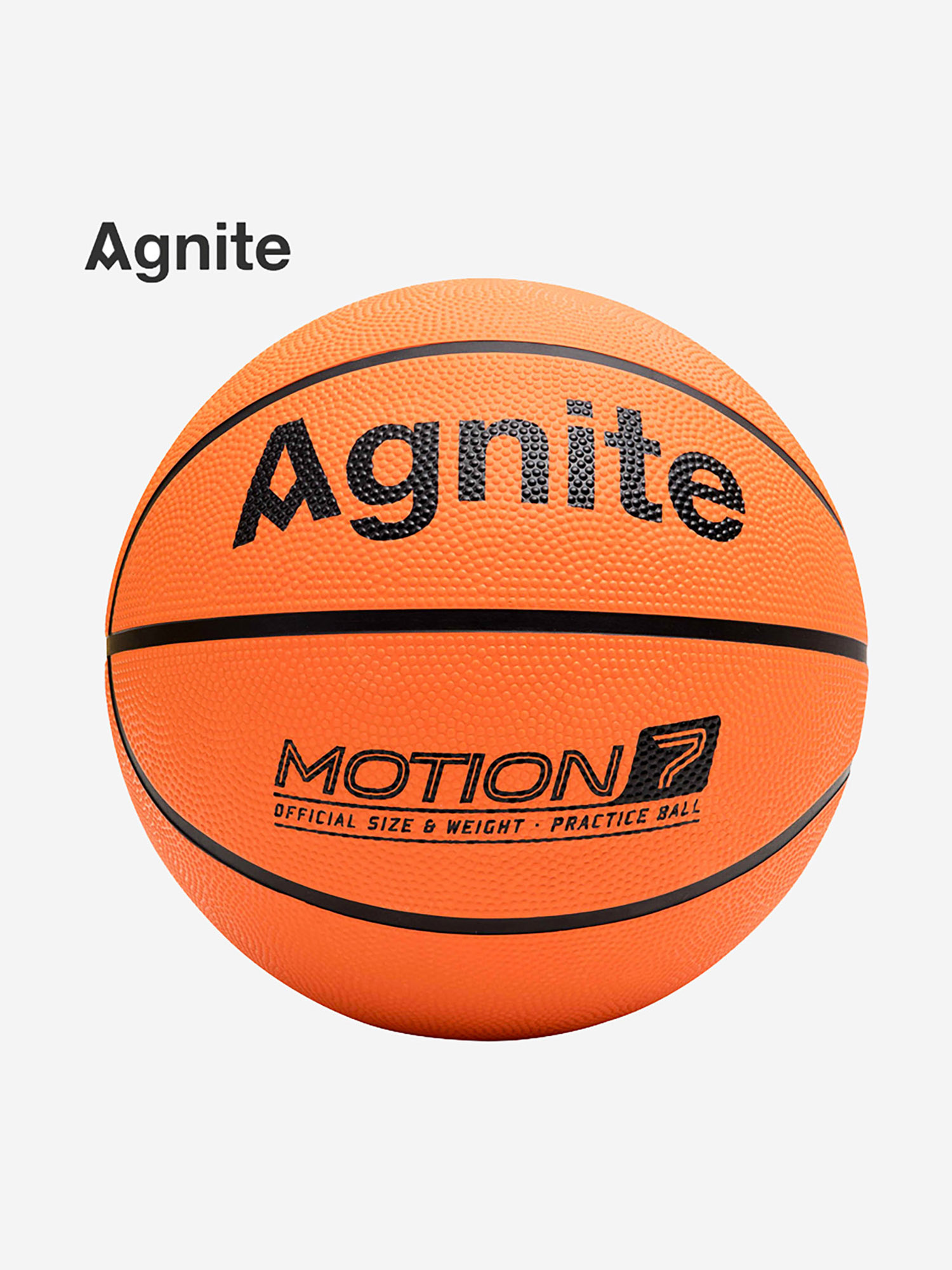 

Мяч баскетбольный Agnite Rubber Basketball (Motion Series) №7, Оранжевый