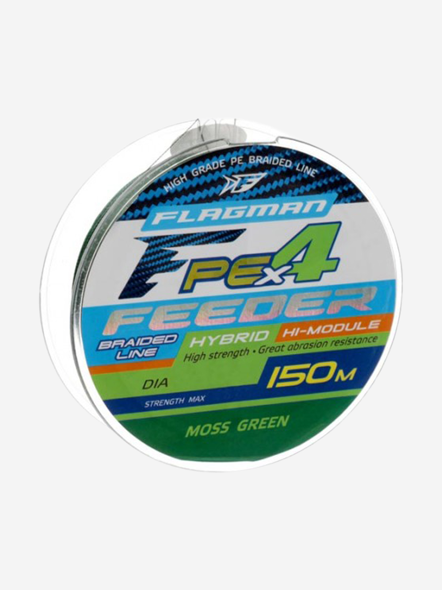 Изображение товара FLAGMAN Шнур PE Hybrid F4 Feeder 150м Moss Green 0,14мм 7кг, Зеленый