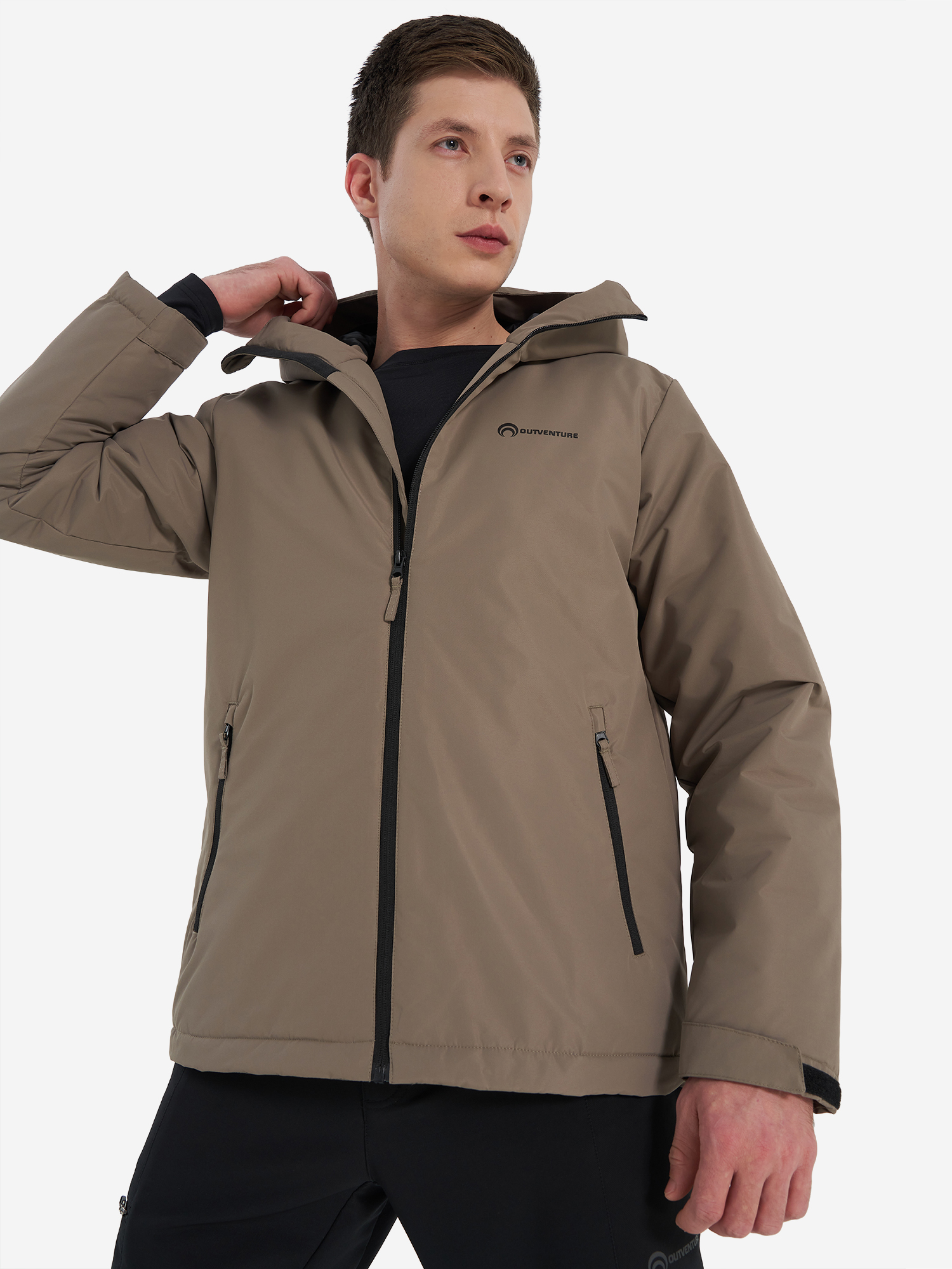 Куртка утепленная мужская Outventure, коричневый, арт. 127759out-t3