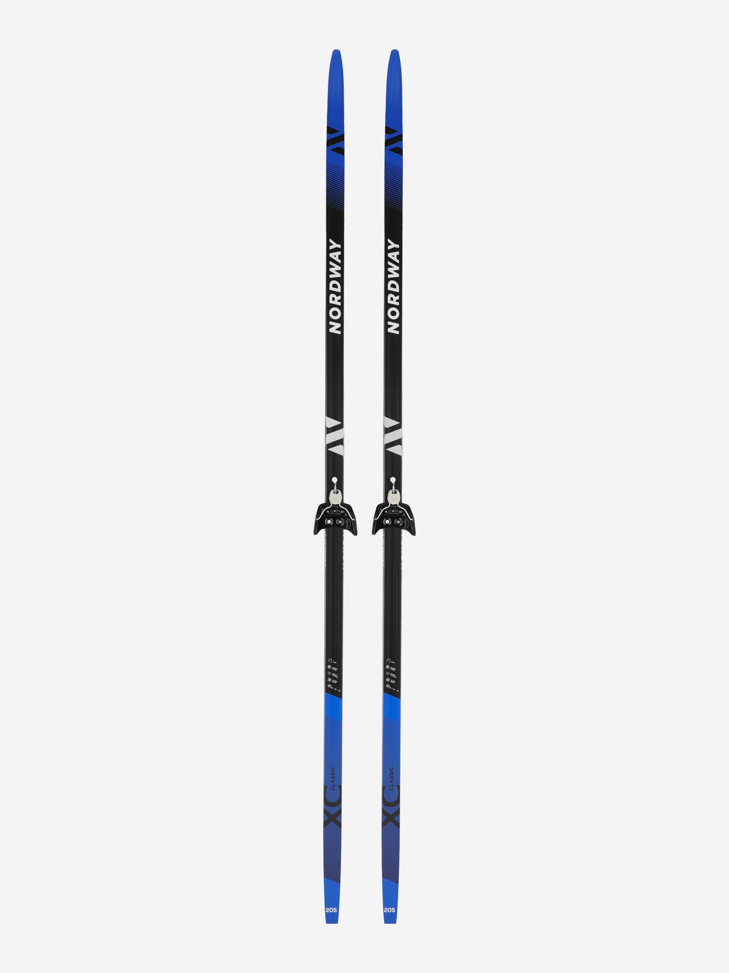 Комплект лыжный Nordway XC Classic + 75 мм, Синий