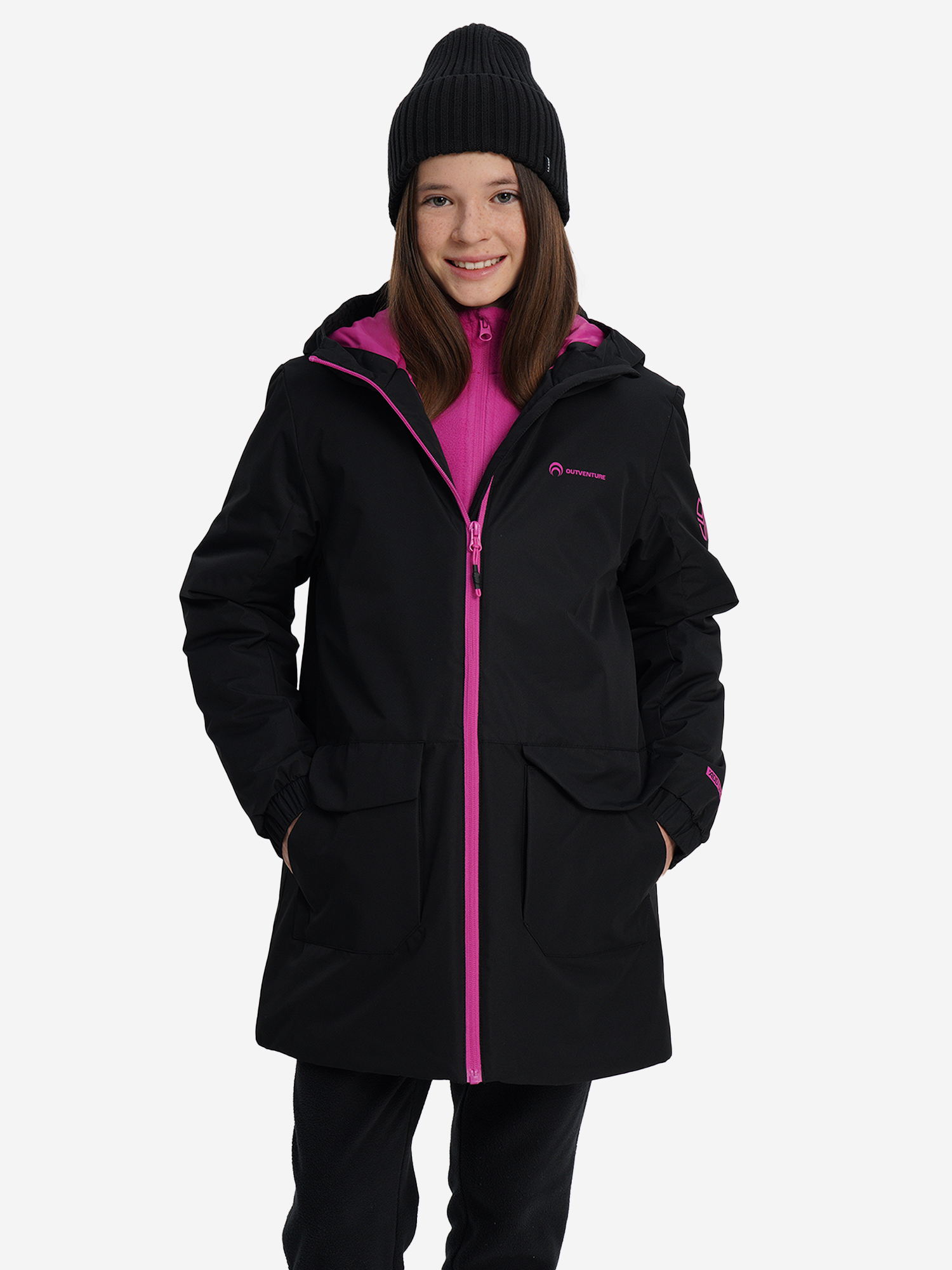 Изображение товара Утепленная зимняя куртка для девочек Outventure с мембраной и утеплителем