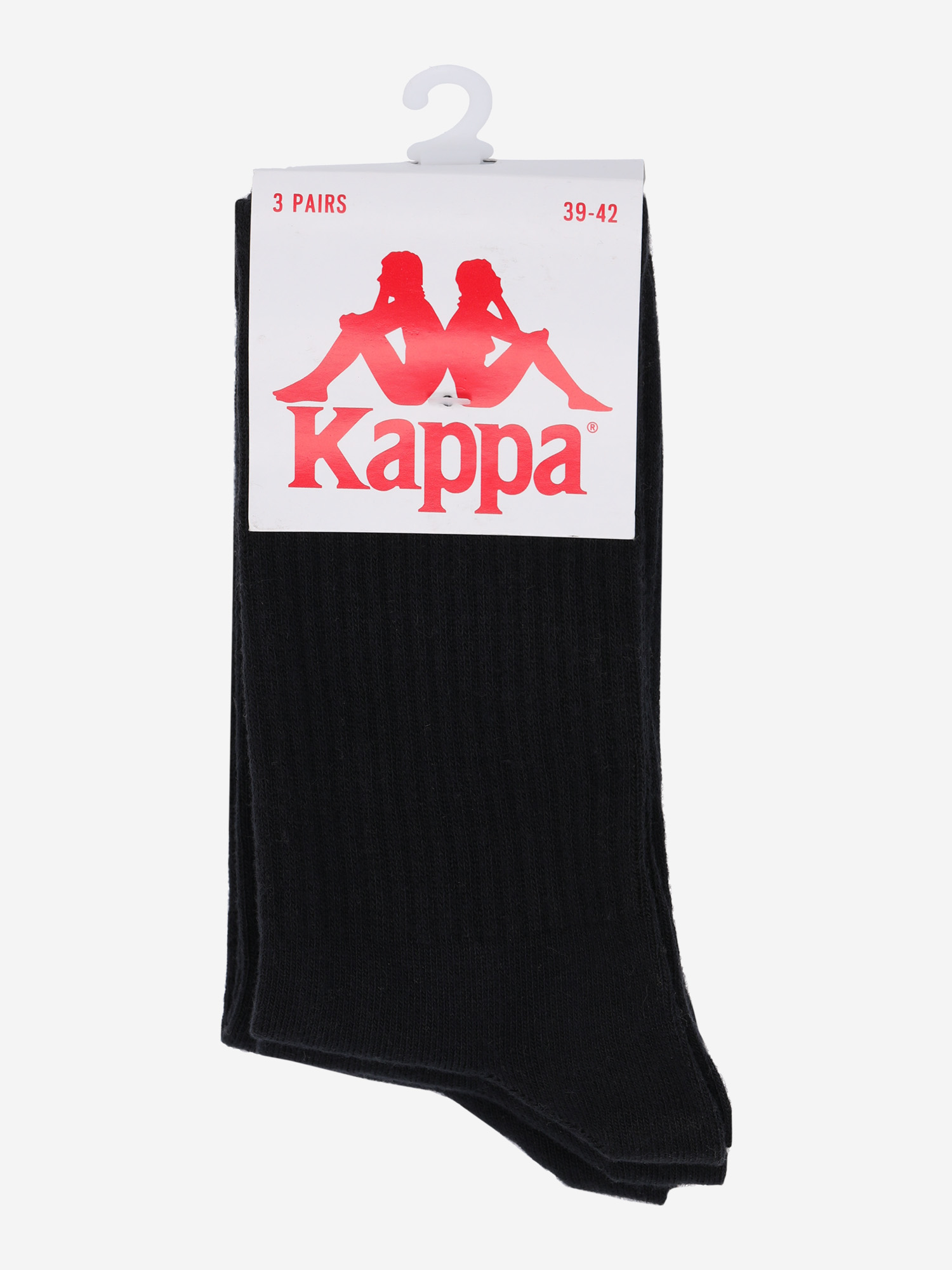 фото Носки kappa, 3 пары, черный