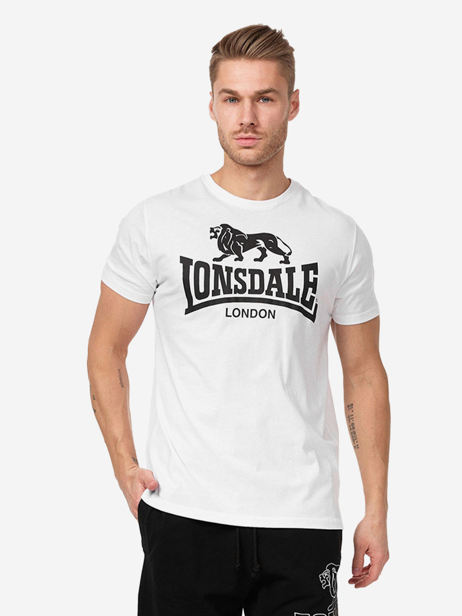 

Футболка мужская LONSDALE LOGO, Белый