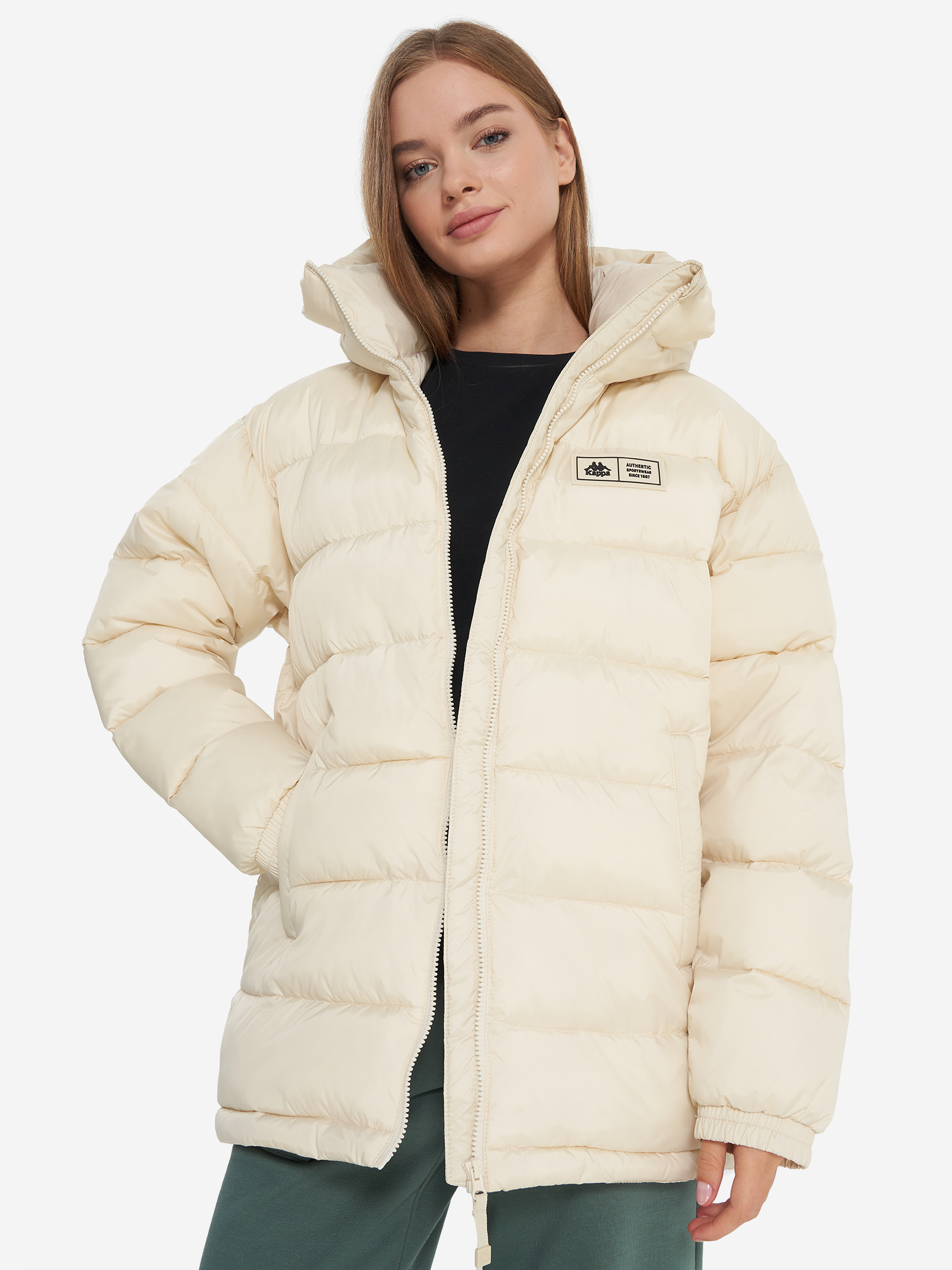 Пуховик женский Kappa Foresta Бежевый 8999₽