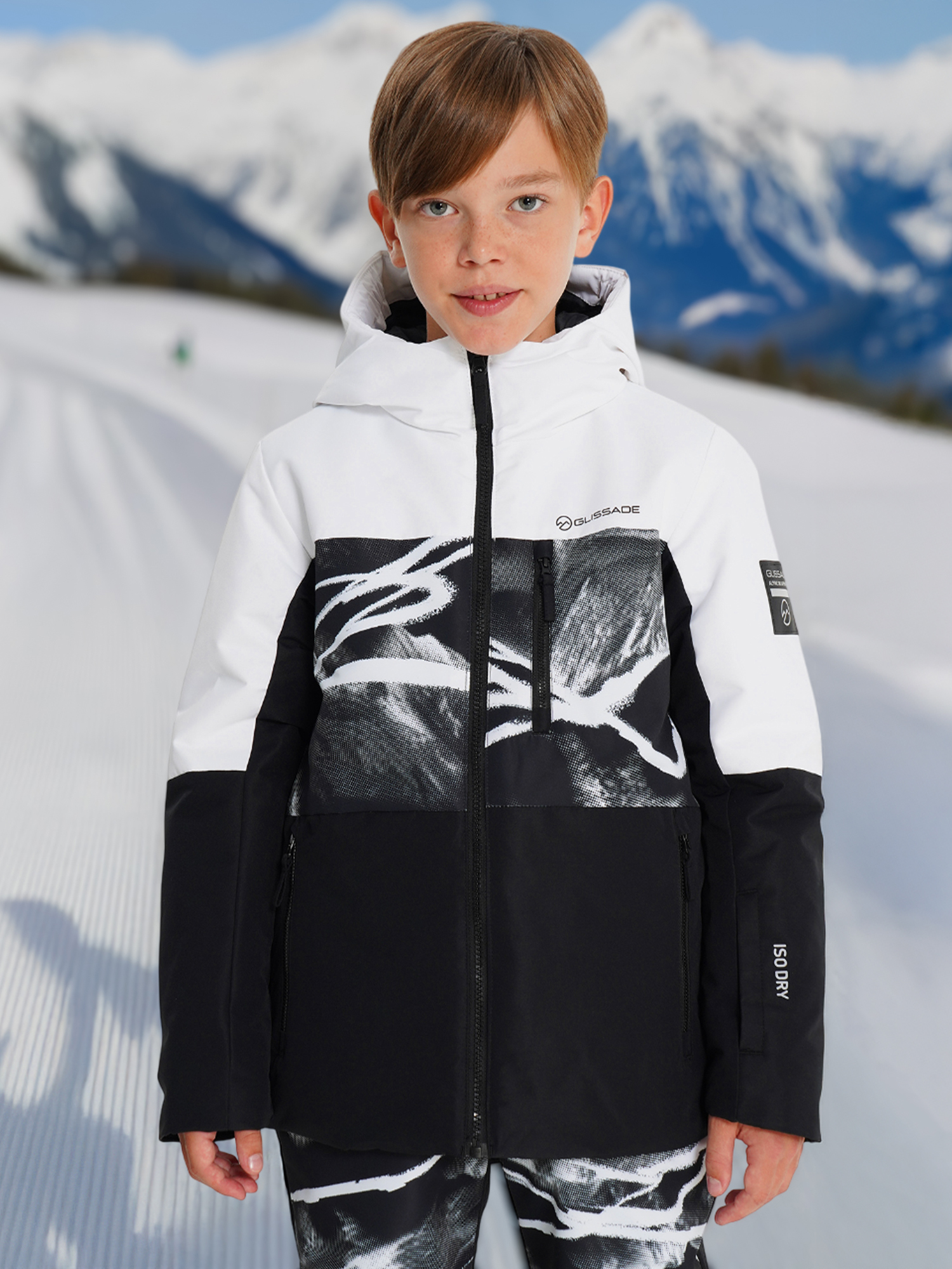 Куртка утепленная для мальчиков Glissade, черный, арт. 29795