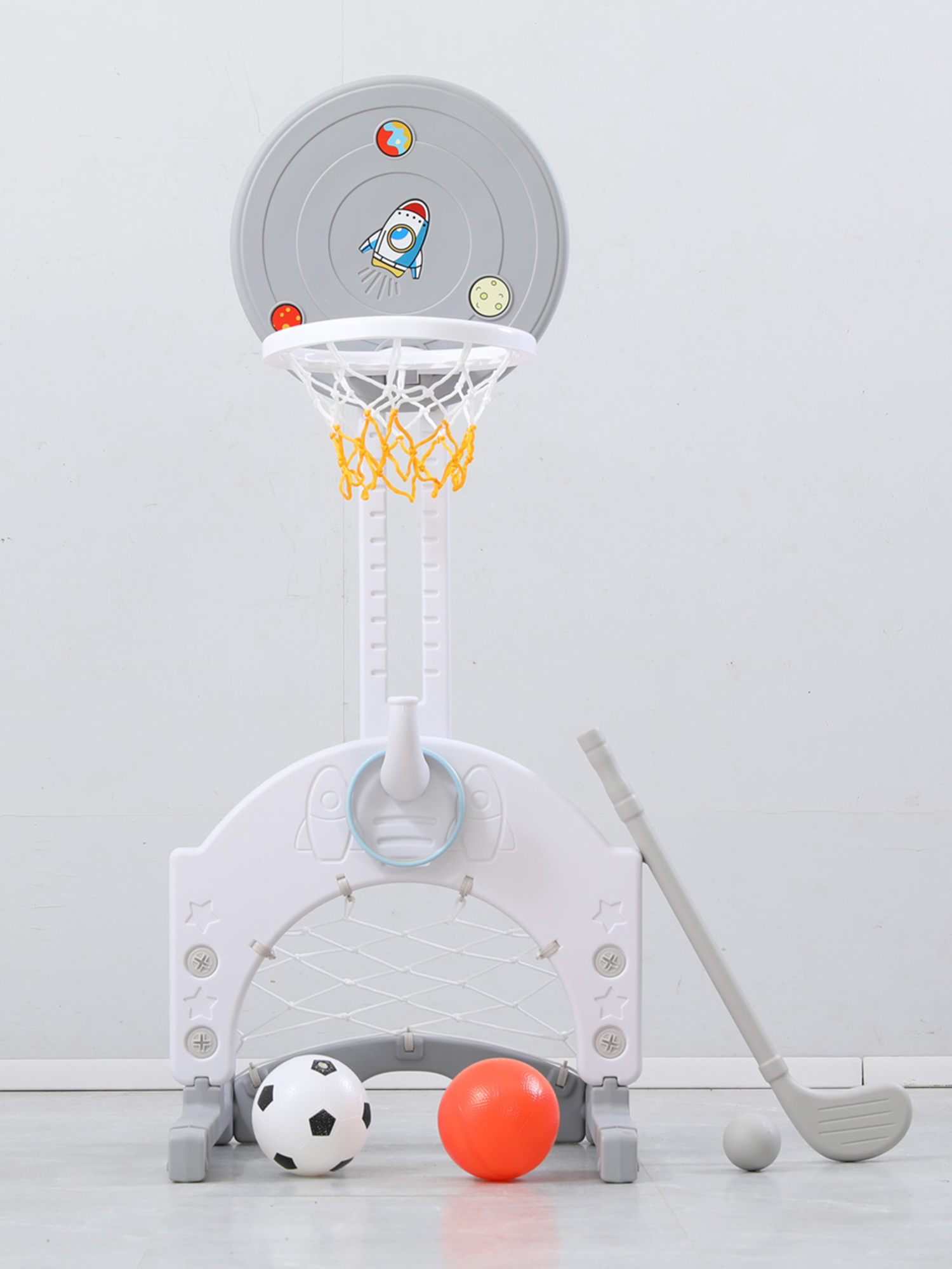 

Баскетбольная стойка UNIX Kids Space Grey, Серый