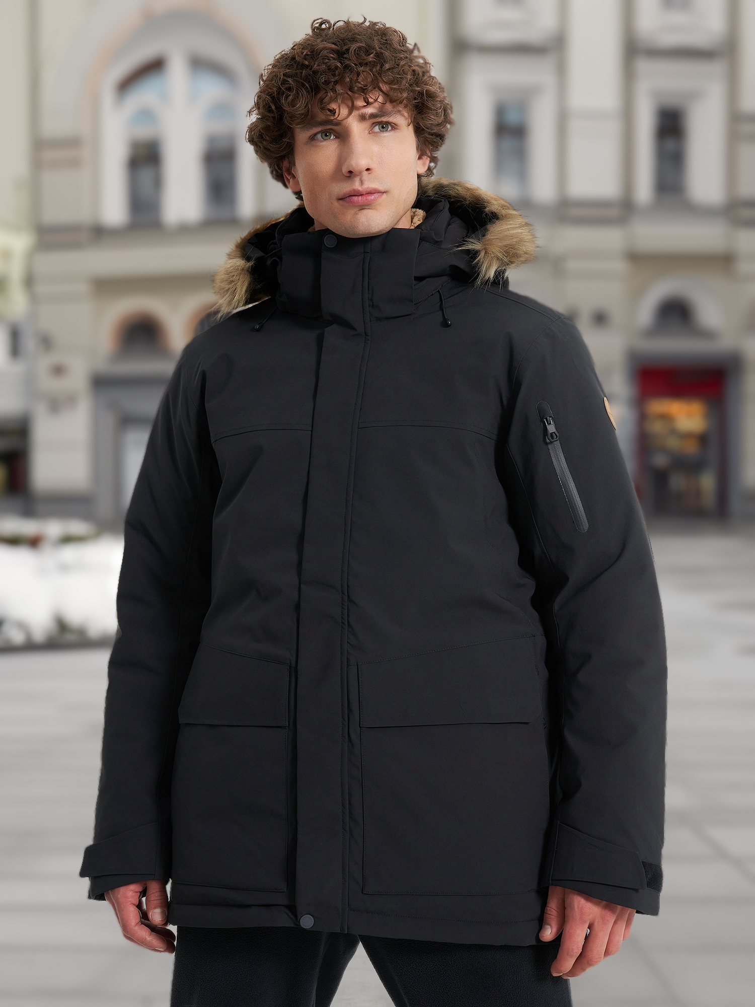 Изображение товара Куртка утепленная мужская IcePeak Maxbass, Черный Изображение товара Куртка утепленная мужская IcePeak Maxbass, Черный