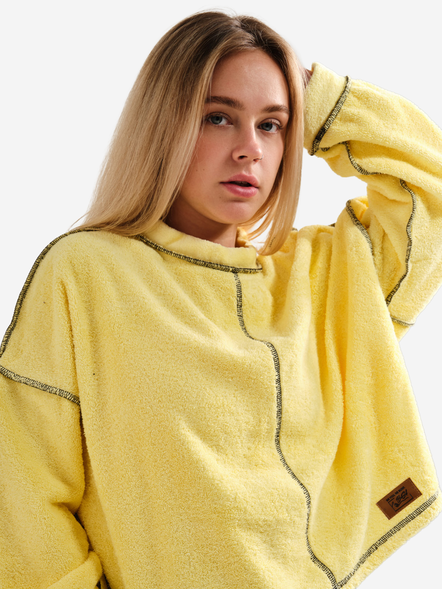 Изображение товара Женский кроп-свитшот YellowGlow BESRF стильный и комфортный