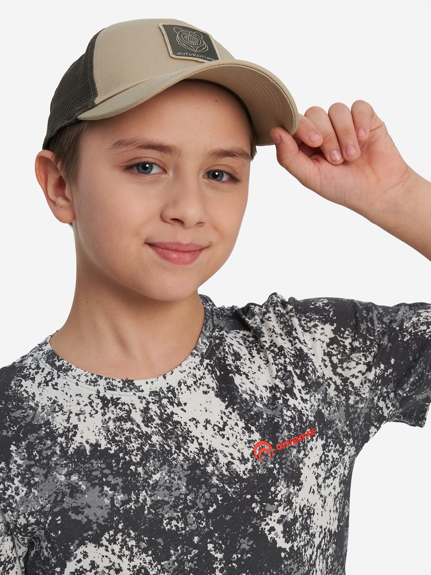 Изображение товара Бейсболка для мальчиков Outventure, Бежевый/коричневый