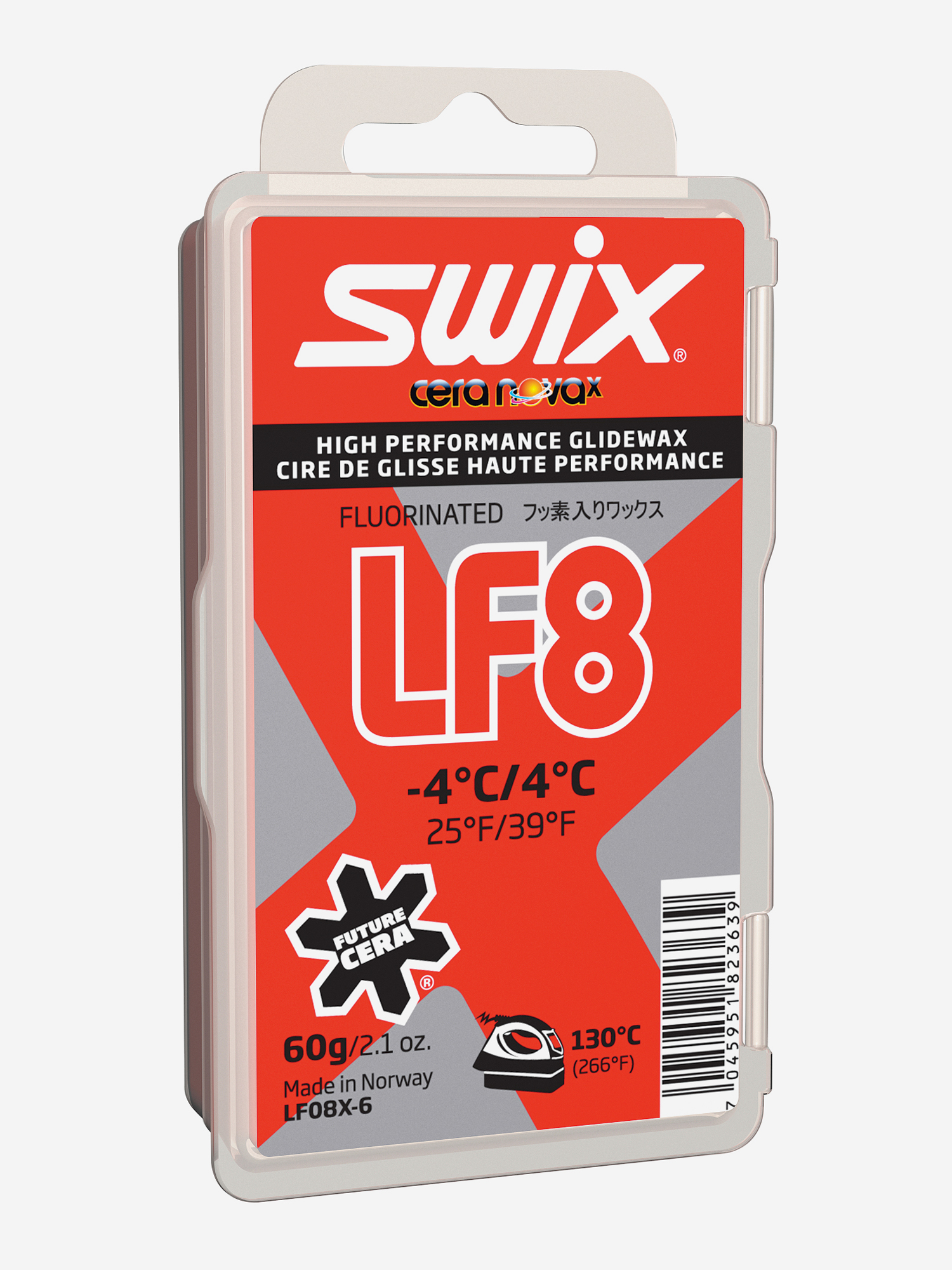 

Мазь скольжения Swix LF8X, -4C/+4C, Красный
