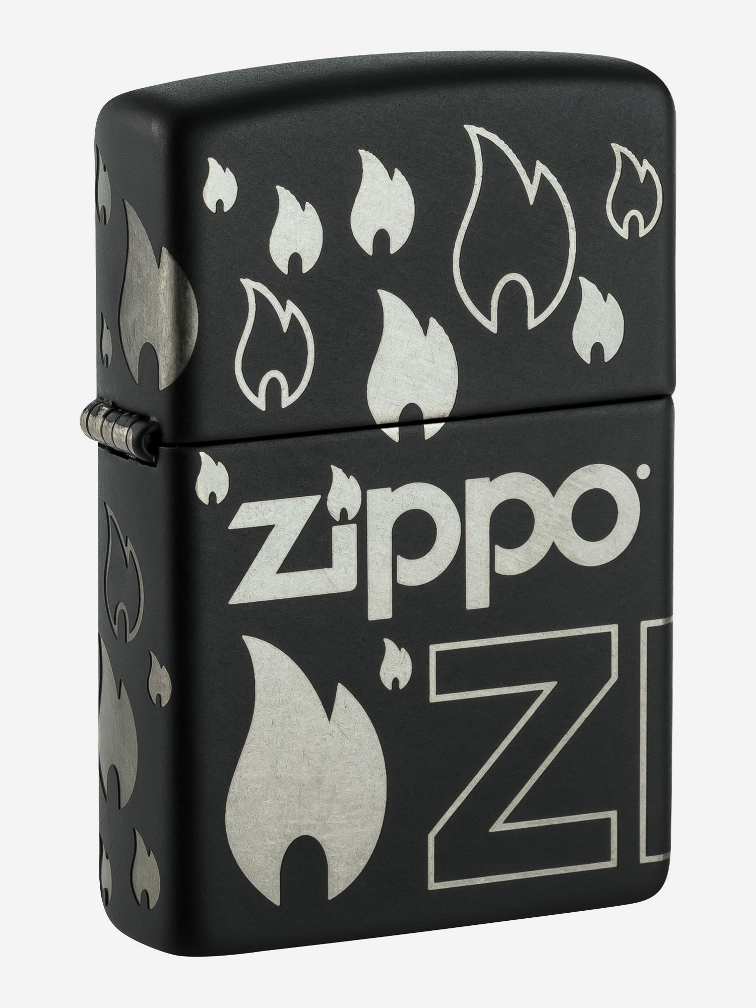 

Зажигалка бензиновая ZIPPO 48908 Logo Design, Черный