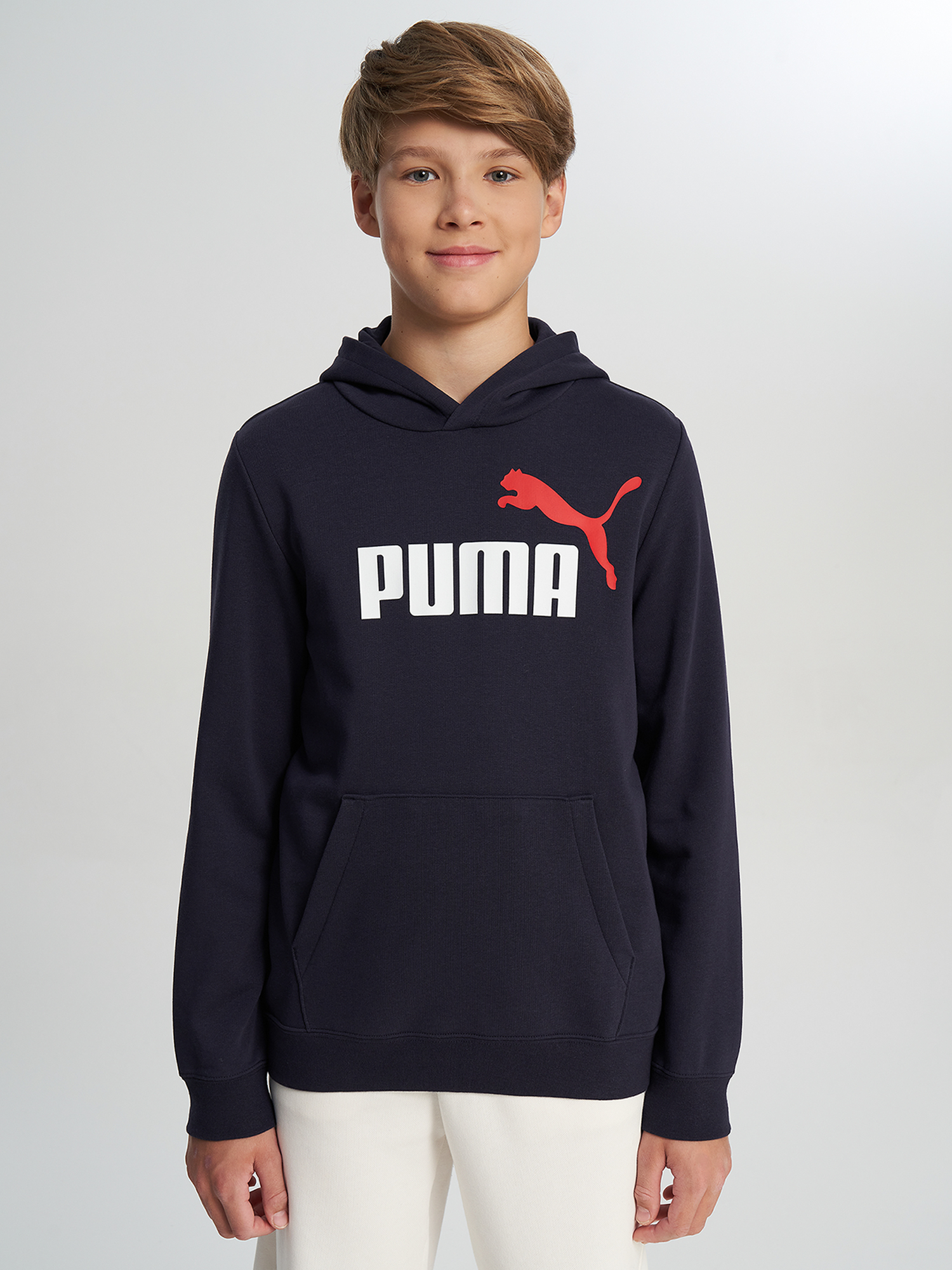 Худи для мальчиков PUMA Ess 2 Color No.1 Logo, Синий 2