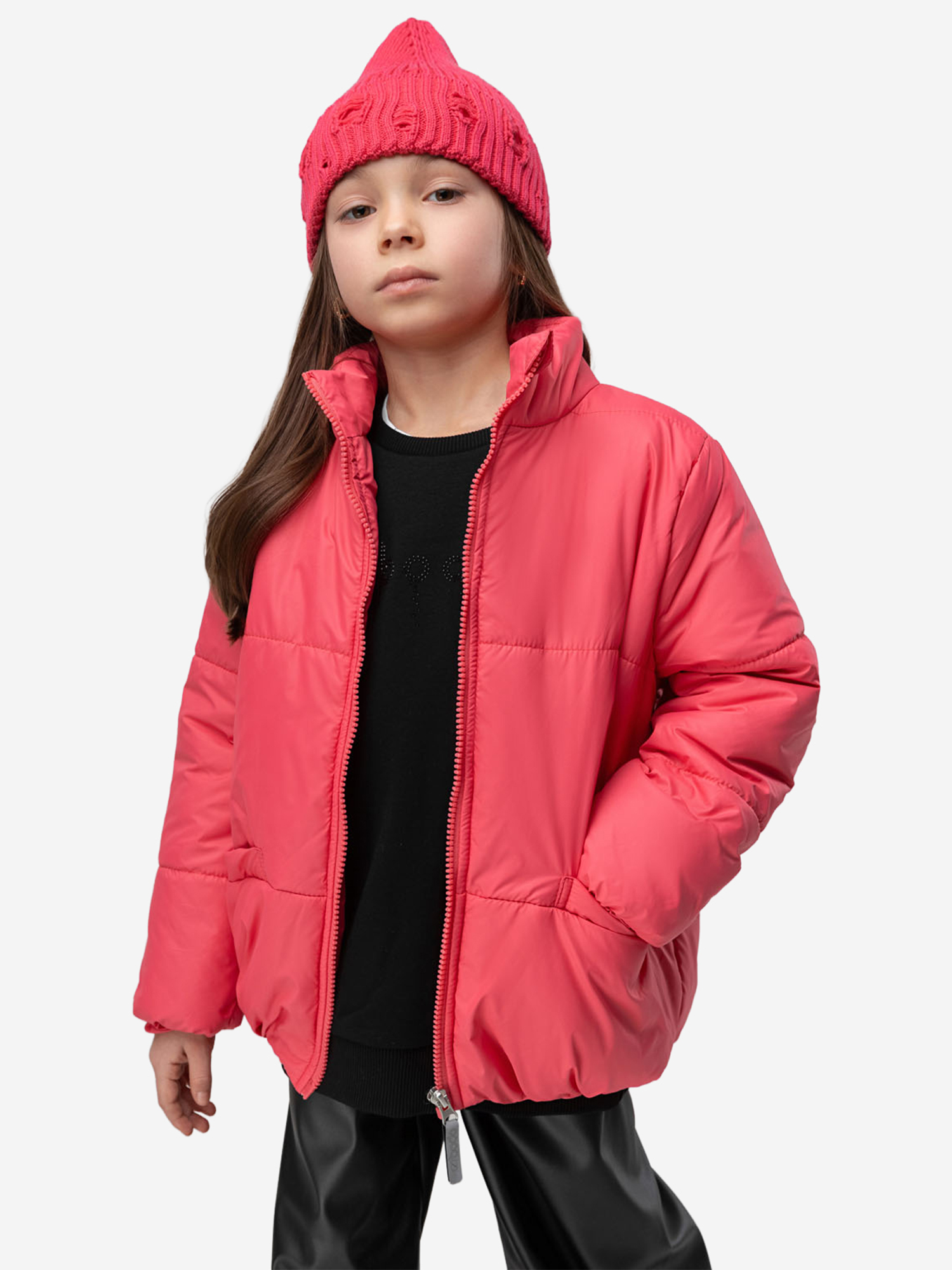 Изображение товара Куртка утепленная для девочек bodo в розовом цвете