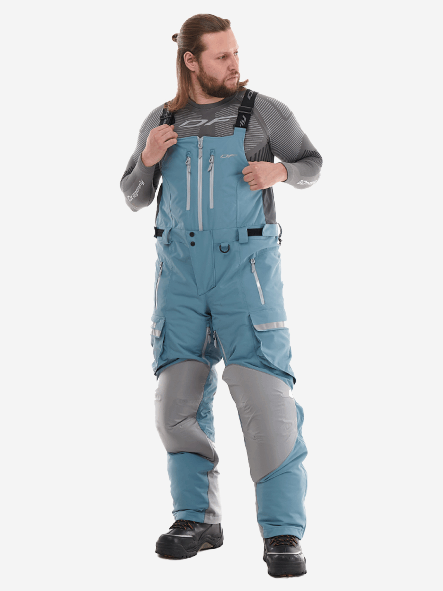 Изображение товара Штаны снегоходные Dragonfly EXPEDITION 2024, Синий/серый