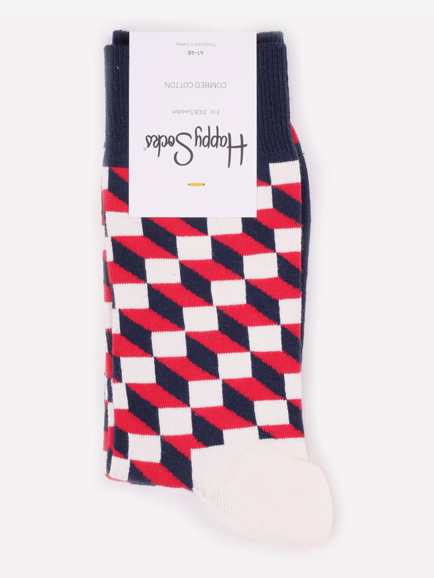 Носки с рисунками Happy Socks - Filled Optic Red, Красный