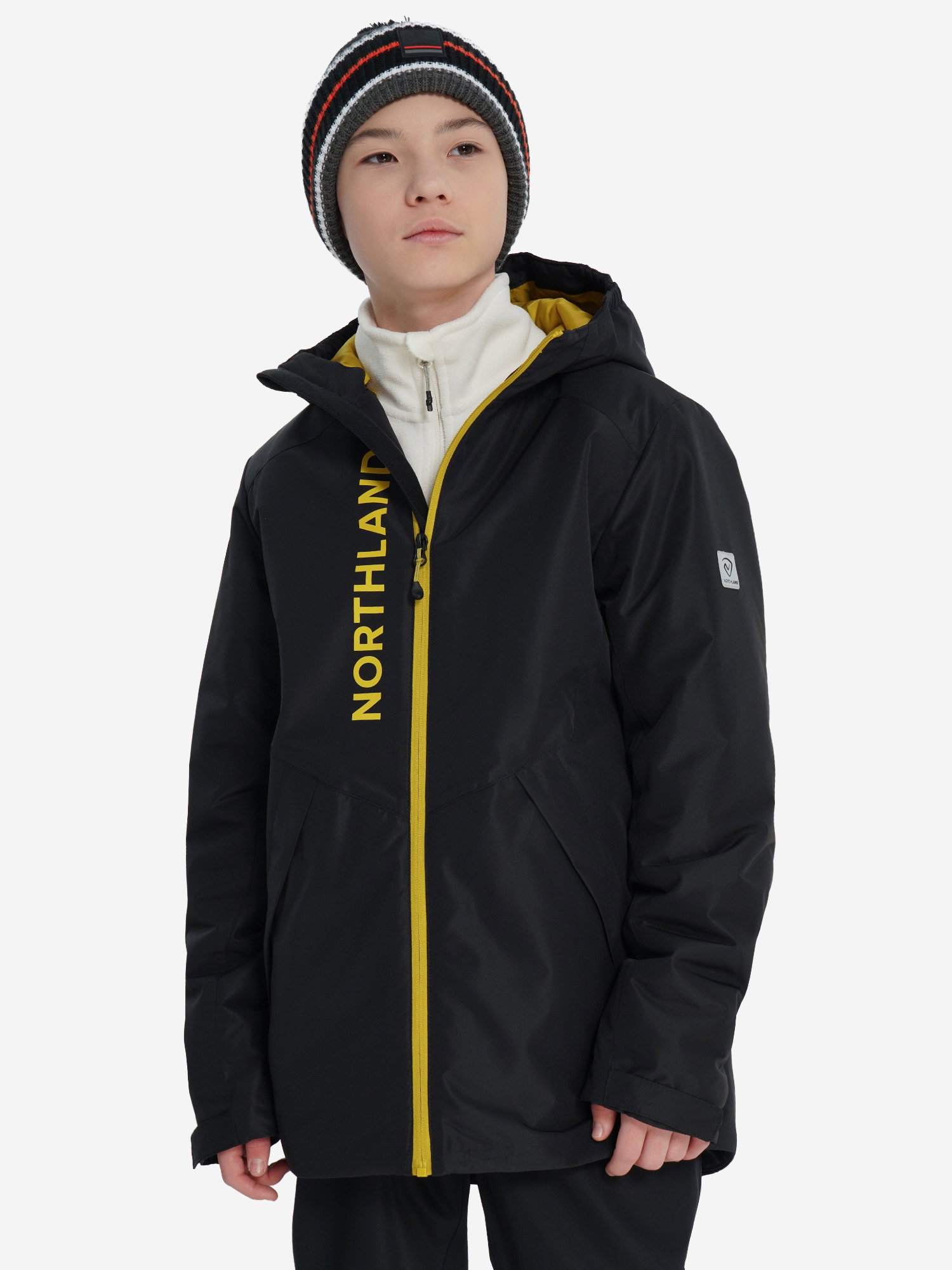 Куртка утепленная для мальчиков Northland, черный, арт. 34392