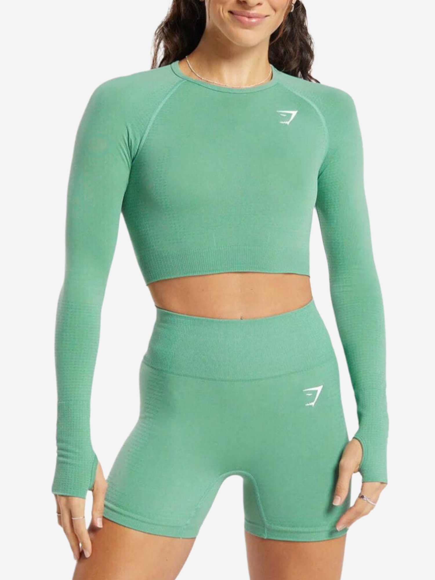 Изображение товара Рашгард женский GYMSHARK Vital Seamless 2.0 для фитнеса и йоги Изображение товара Рашгард женский GYMSHARK Vital Seamless 2.0 для фитнеса и йоги