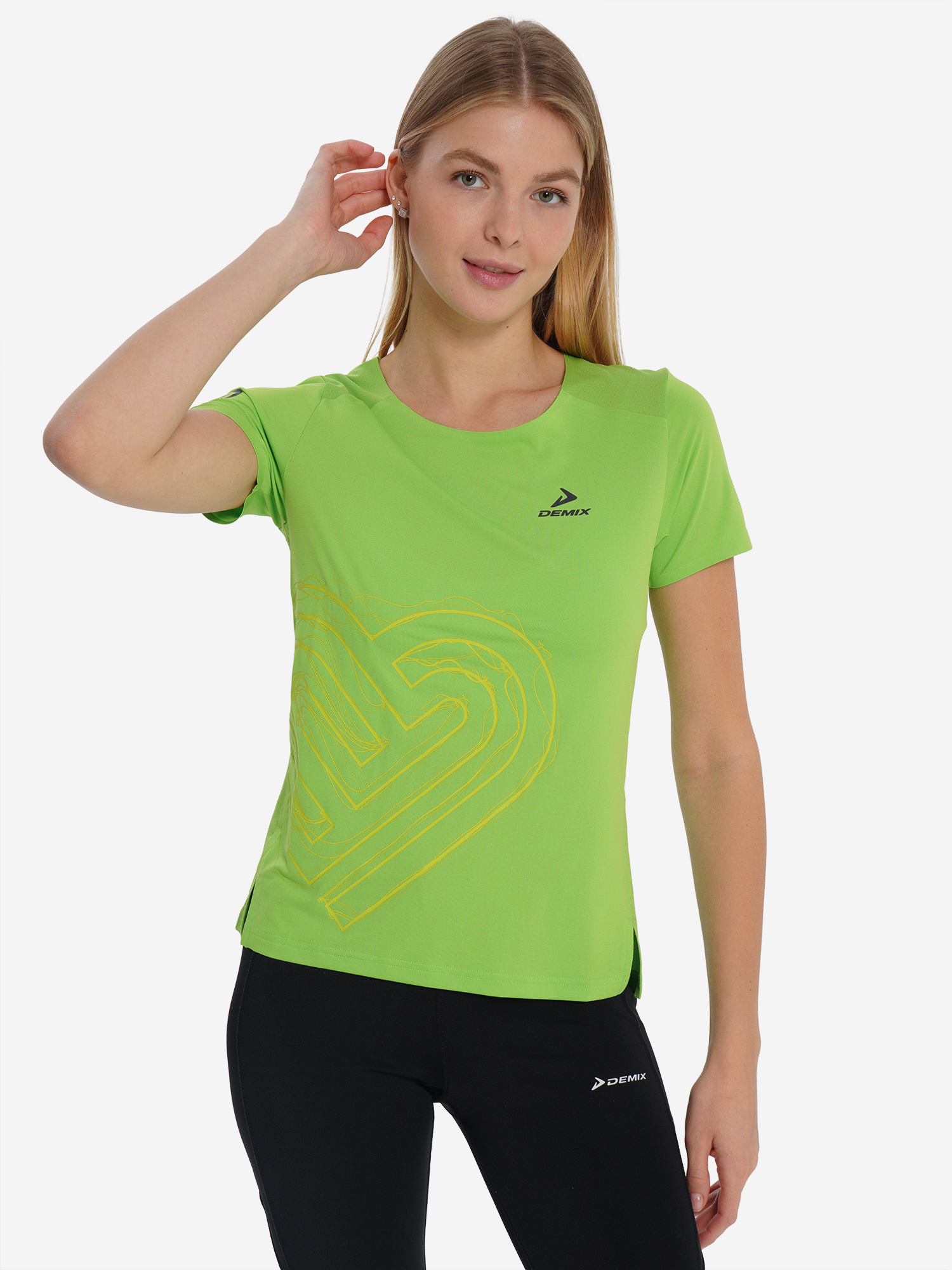 Изображение товара Женская спортивная футболка Demix ILR для бега синтетическая