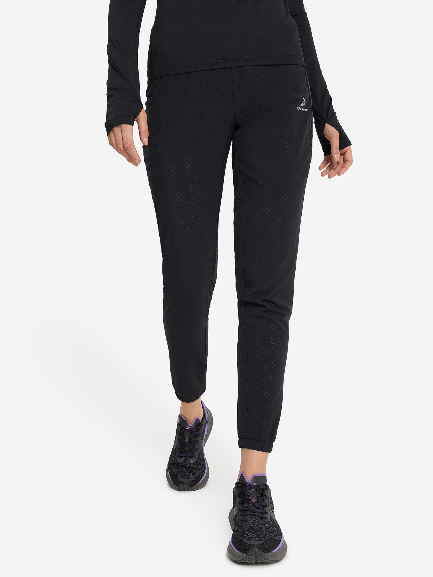 Изображение товара Женские спортивные брюки Demix для бега с вентиляцией и отражателями