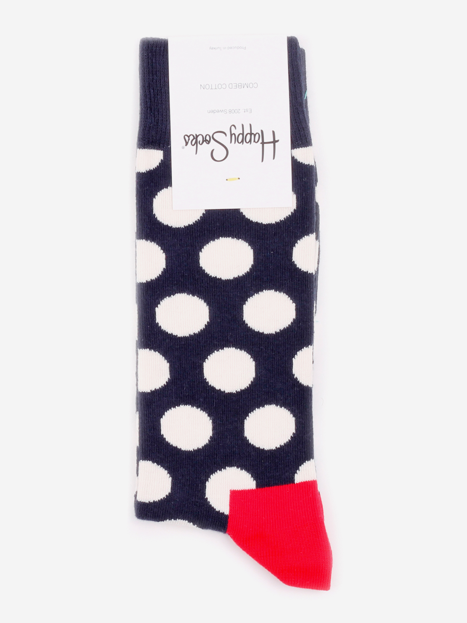 

Носки с рисунками Happy Socks, Big Dot Navy, Синий