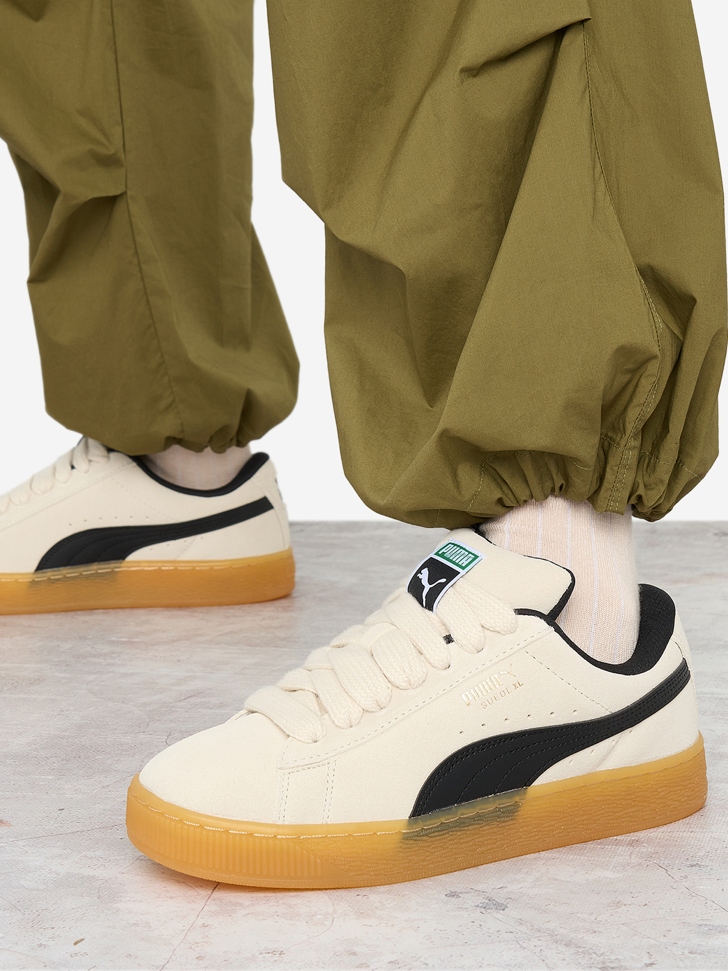 Изображение товара Кеды женские PUMA Suede Xl Dark Risk, Молочный/черный