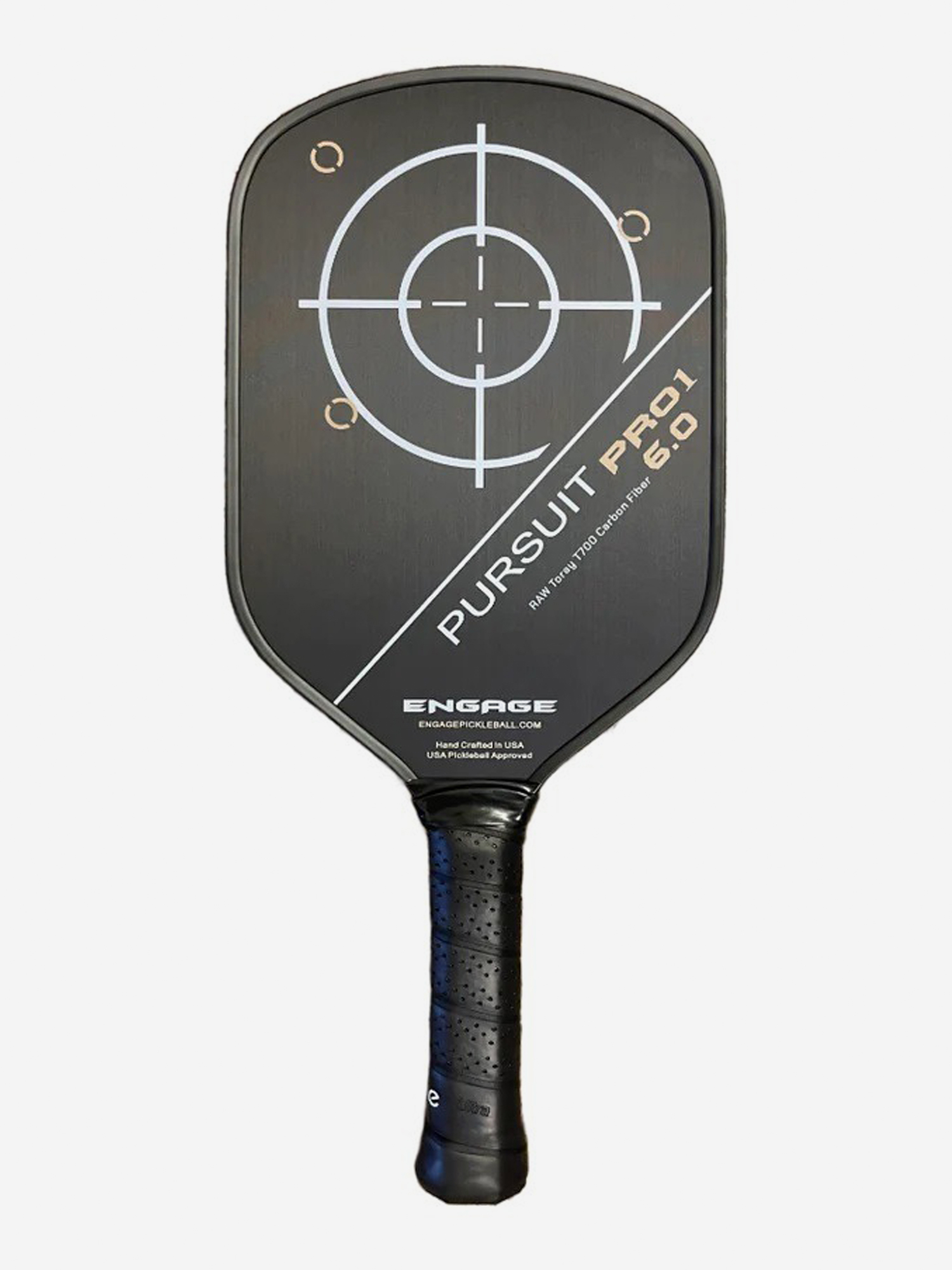 

Ракетка для пикбола Pursuit Pro1 6.0 Power Lite с подписью Джесси Ирвайн, Черный