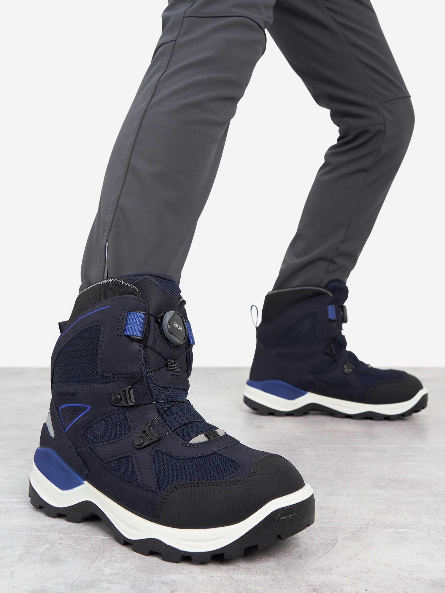 Ботинки утепленные для мальчиков Ecco Snow Mountain, черный, арт. 28156