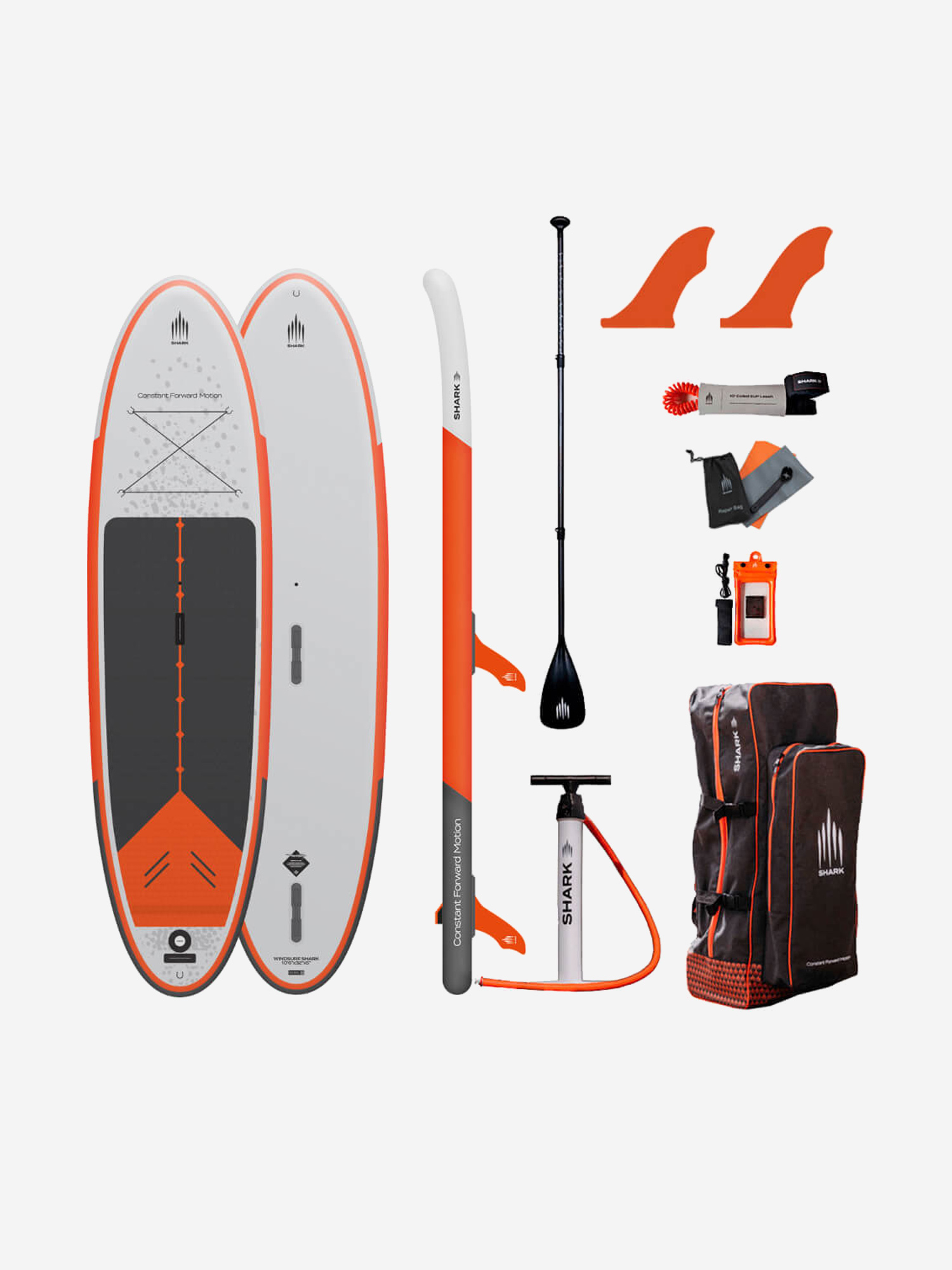 

Доска SUP надувная комплект Shark 10'6 Windsurfing-Fly X, Белый