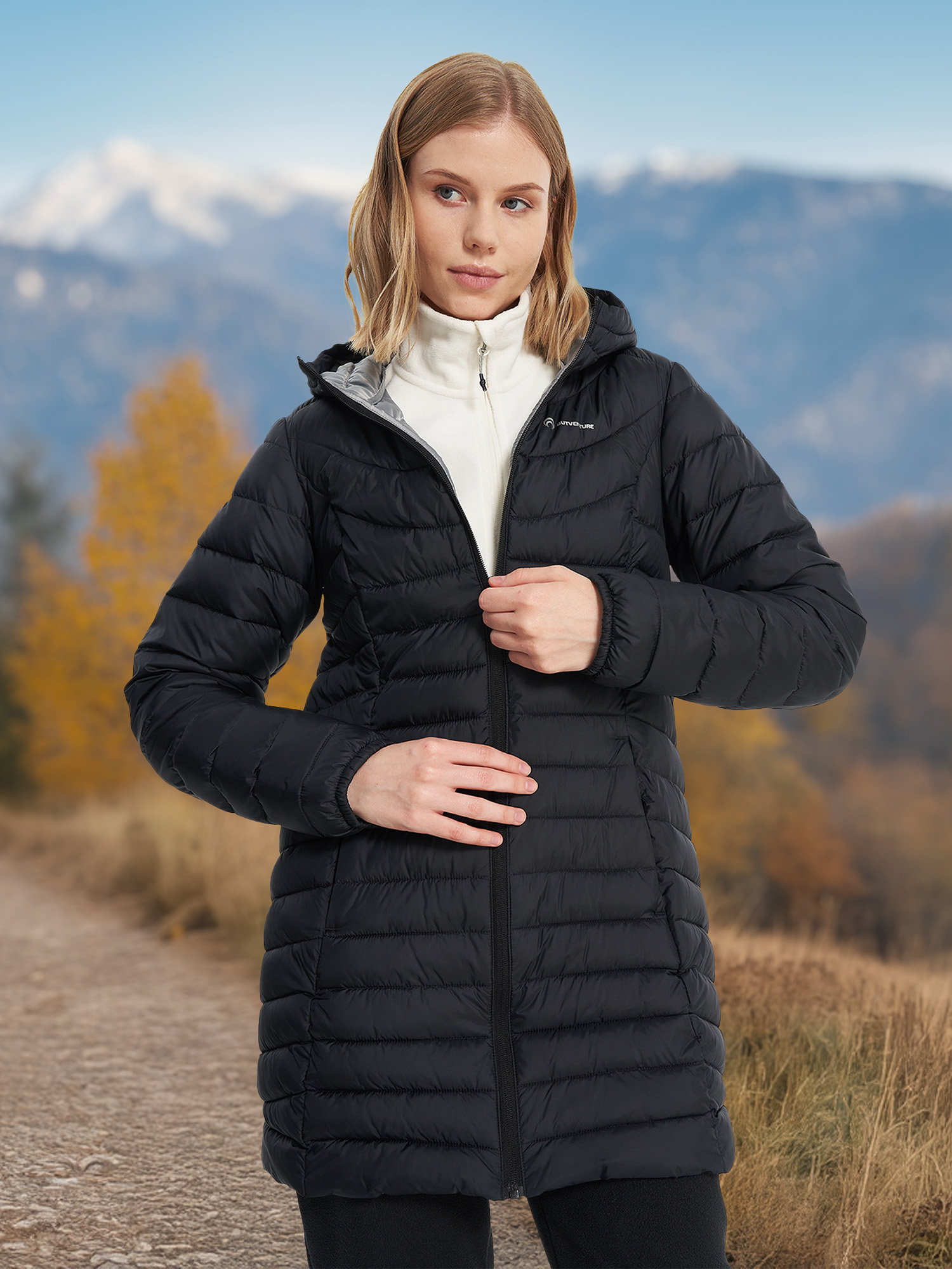 

Пуховик женский Outventure Malgora, Черный