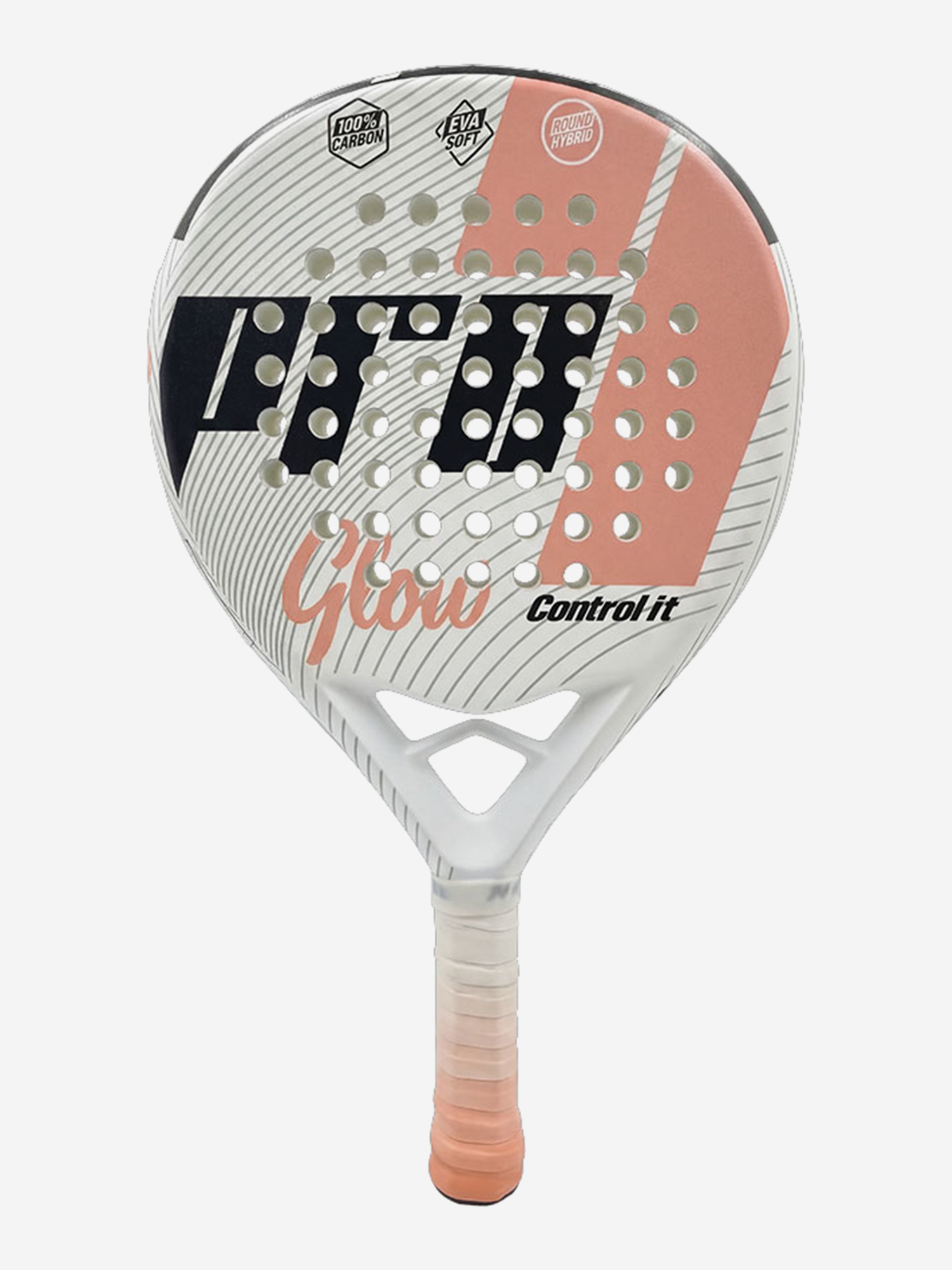 Изображение товара Ракетка для падел тенниса Pronine Control it GLOW Peach с чехлом стильная и легкая