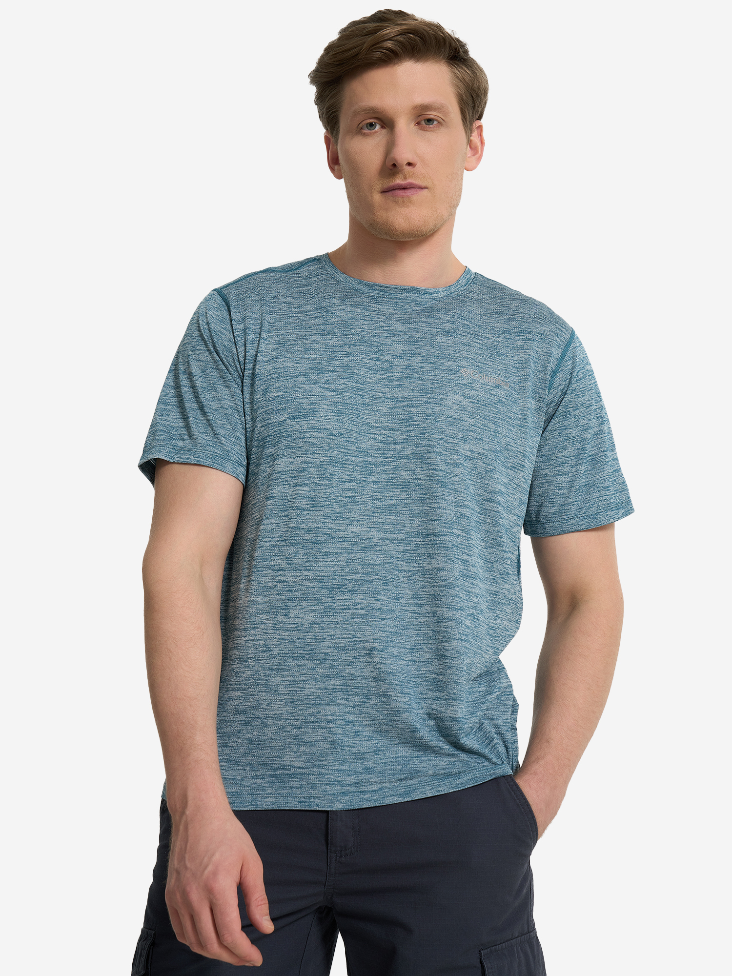 

Футболка мужская Columbia Deschutes Runner Short Sleeve Shirt, Голубой