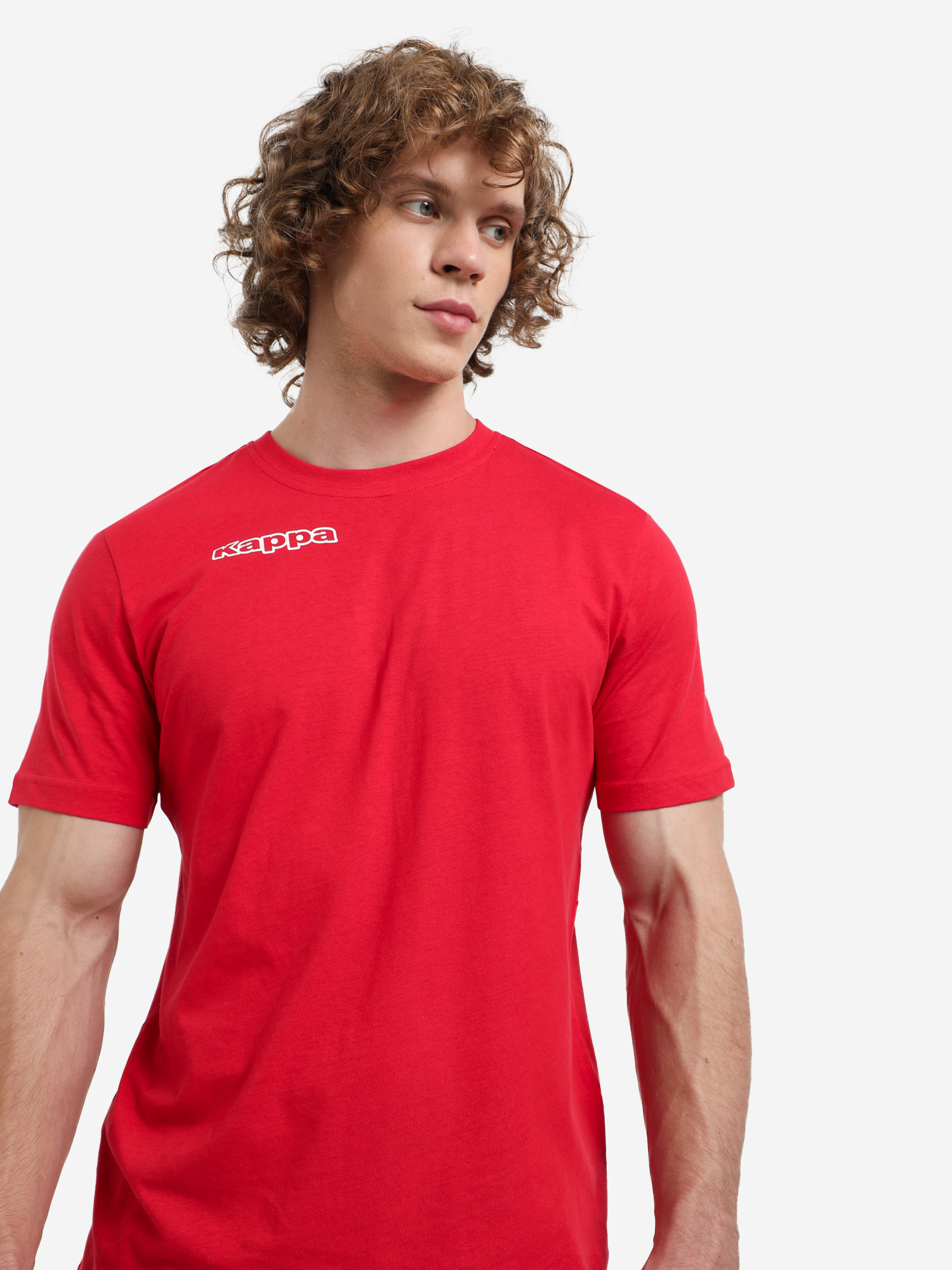 Футболка мужская Kappa, Красный футболка мужская puma teamglory красный