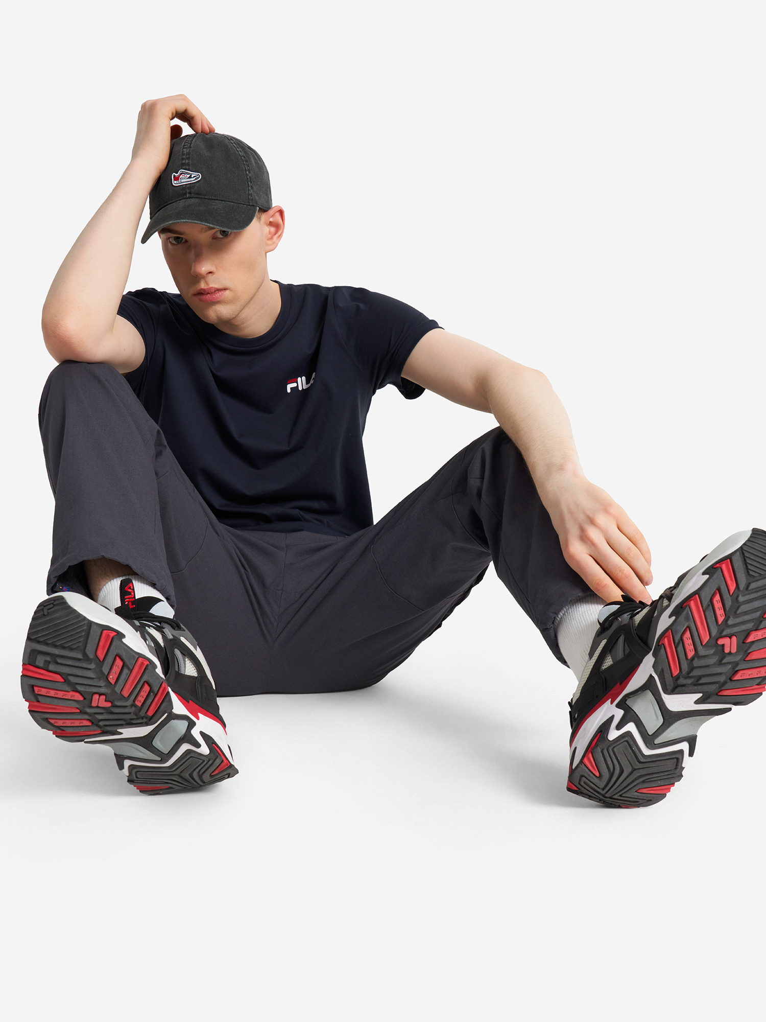 фото Футболка мужская fila essentials, синий