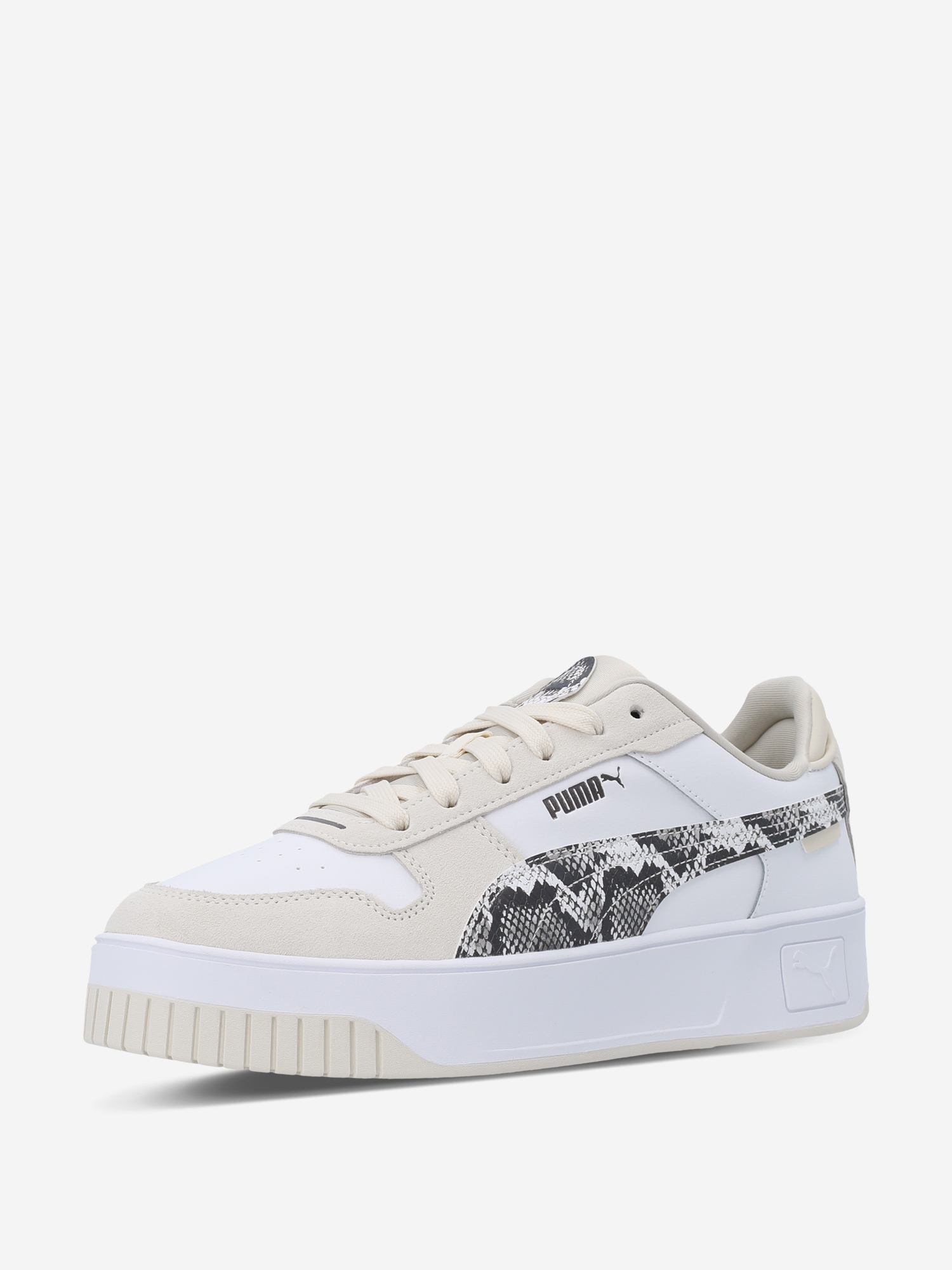 Кеды женские PUMA Carina Street Snake Chic, Бежевый 2