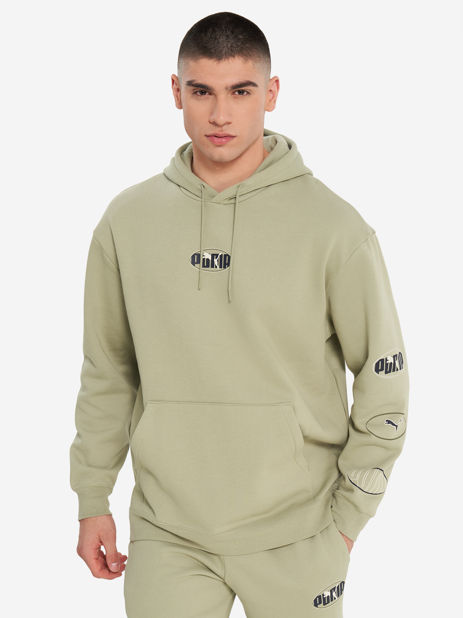 

Худи мужское PUMA Ess Logo Lab Execution, Зеленый