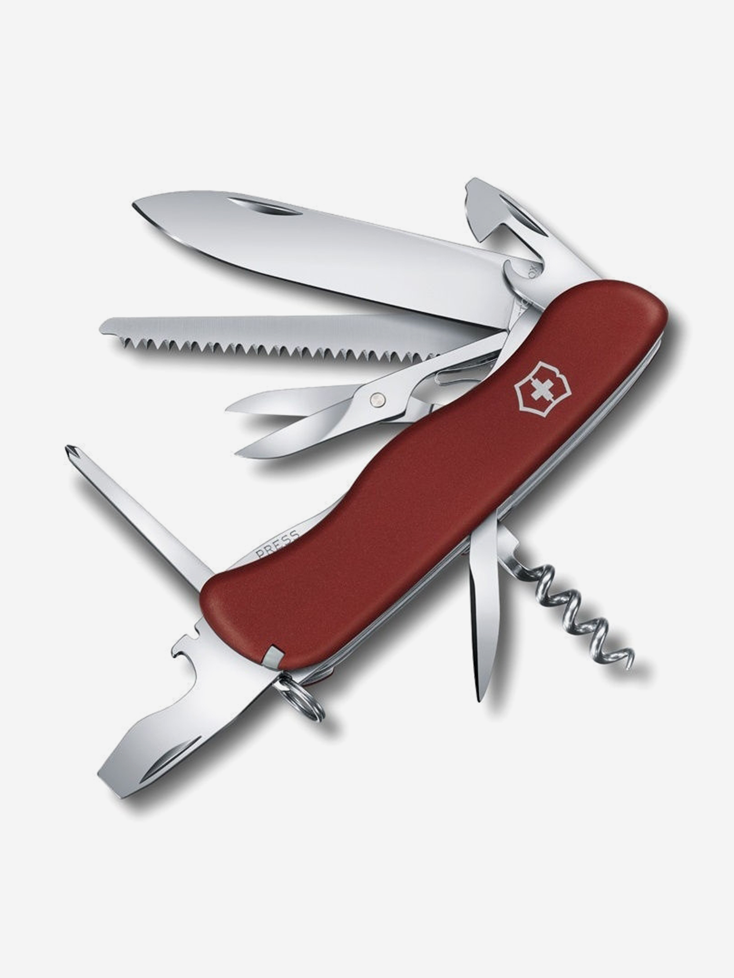 Нож складной Victorinox Outrider, 111 мм, 14 функций, Красный нож складной victorinox picknicker 111 мм 11 функций красный